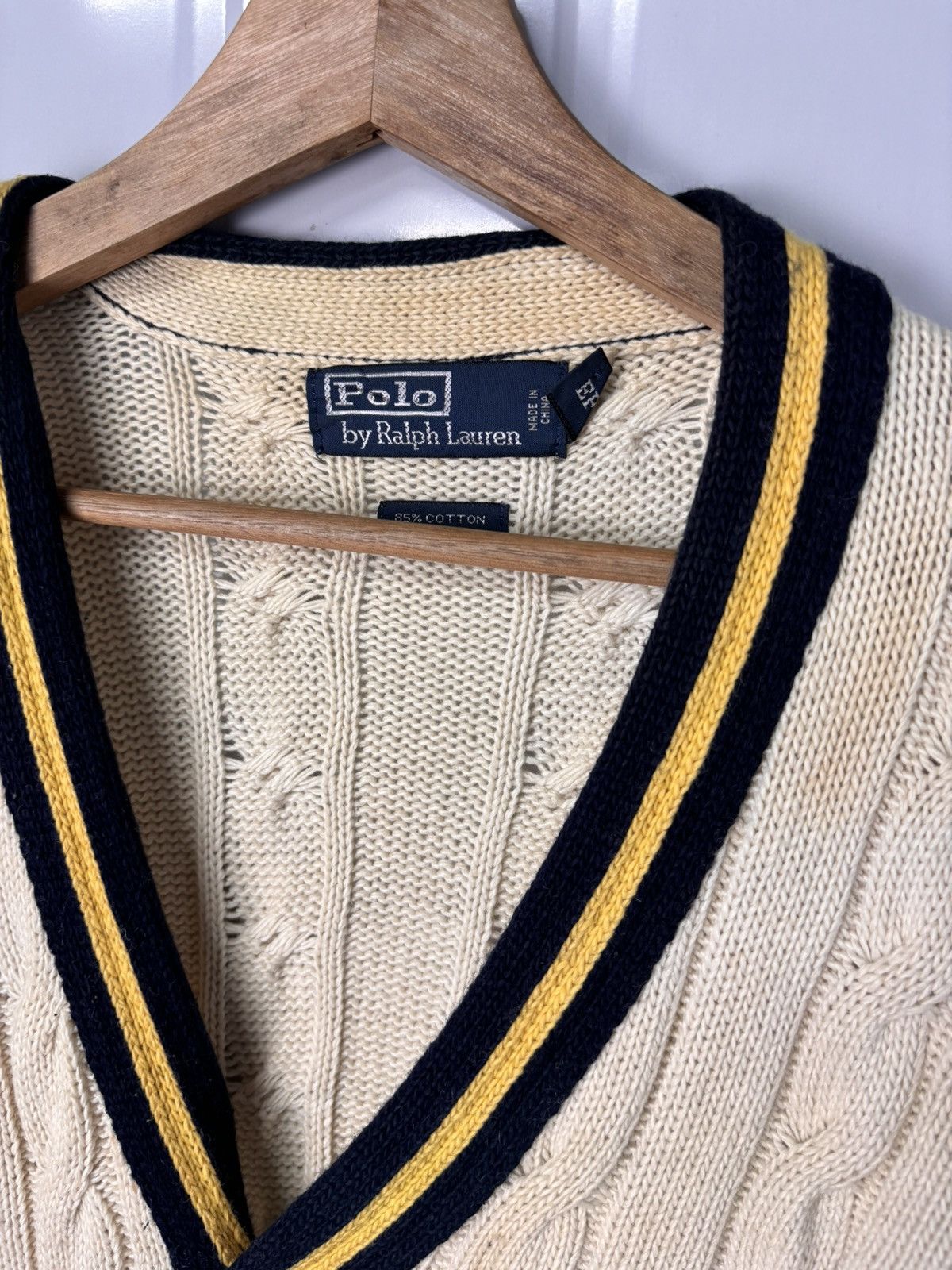 Polo Ralph Lauren RARE! Vintage 90’s Polo Ralph Lauren Cable-Knit Size US M / EU 48-50 / 2 - 6 Thumbnail