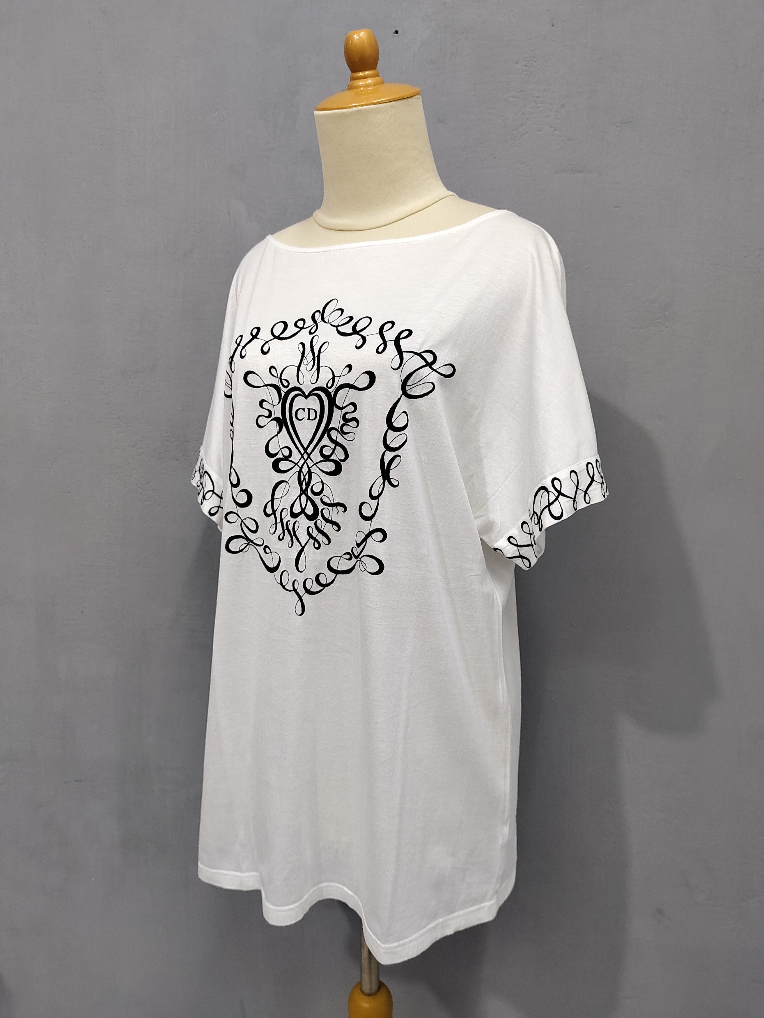 Christian Dior Monsieur Vtg Christian Dior💥Embroidered Logo Tshirt Size L / US 10 / IT 46 - 3 Thumbnail
