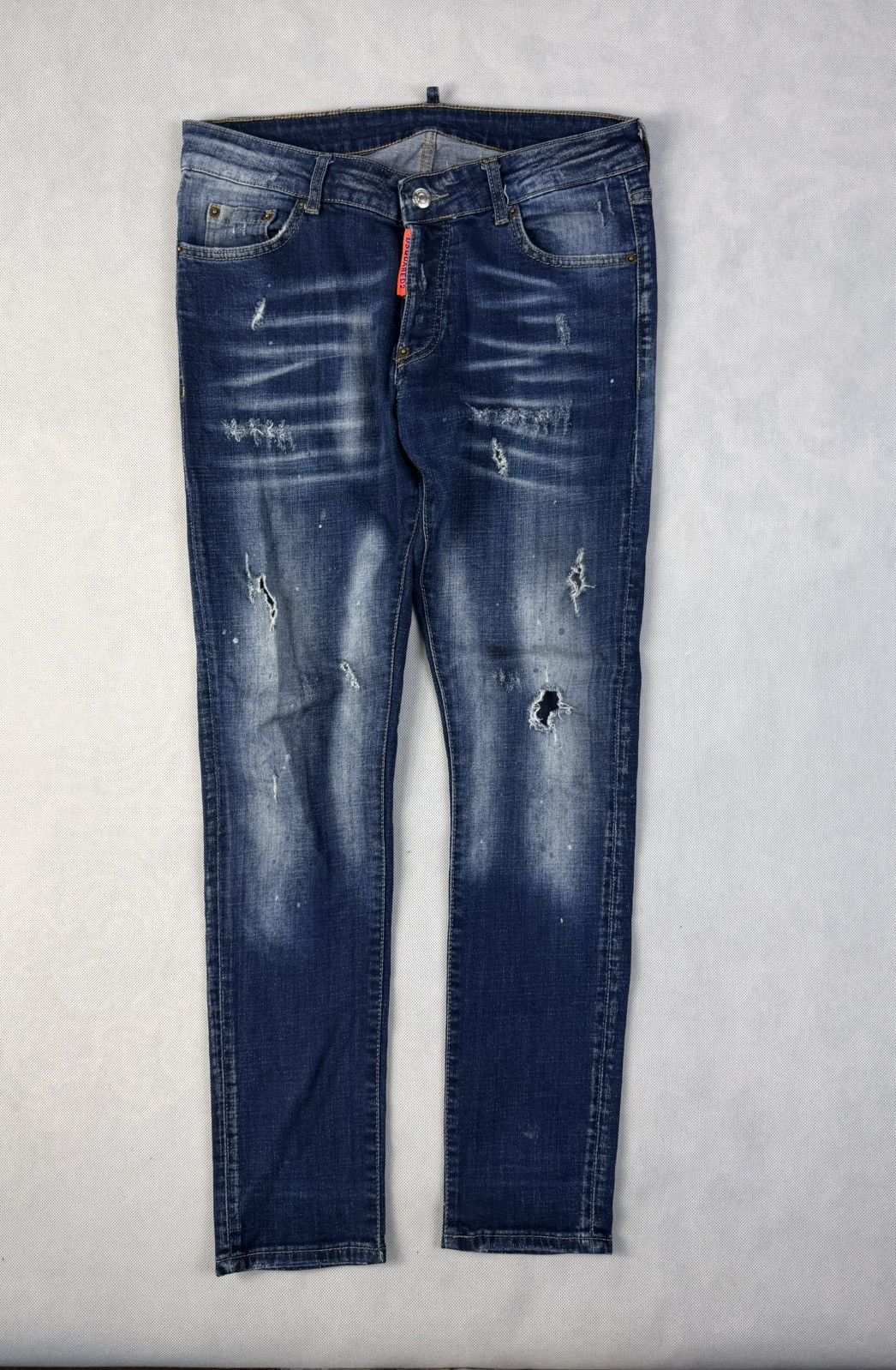 Dsquared2 Dsquared2 Blue Denim Pants with Rips Size US 32 / EU 48 - 1 Thumbnail