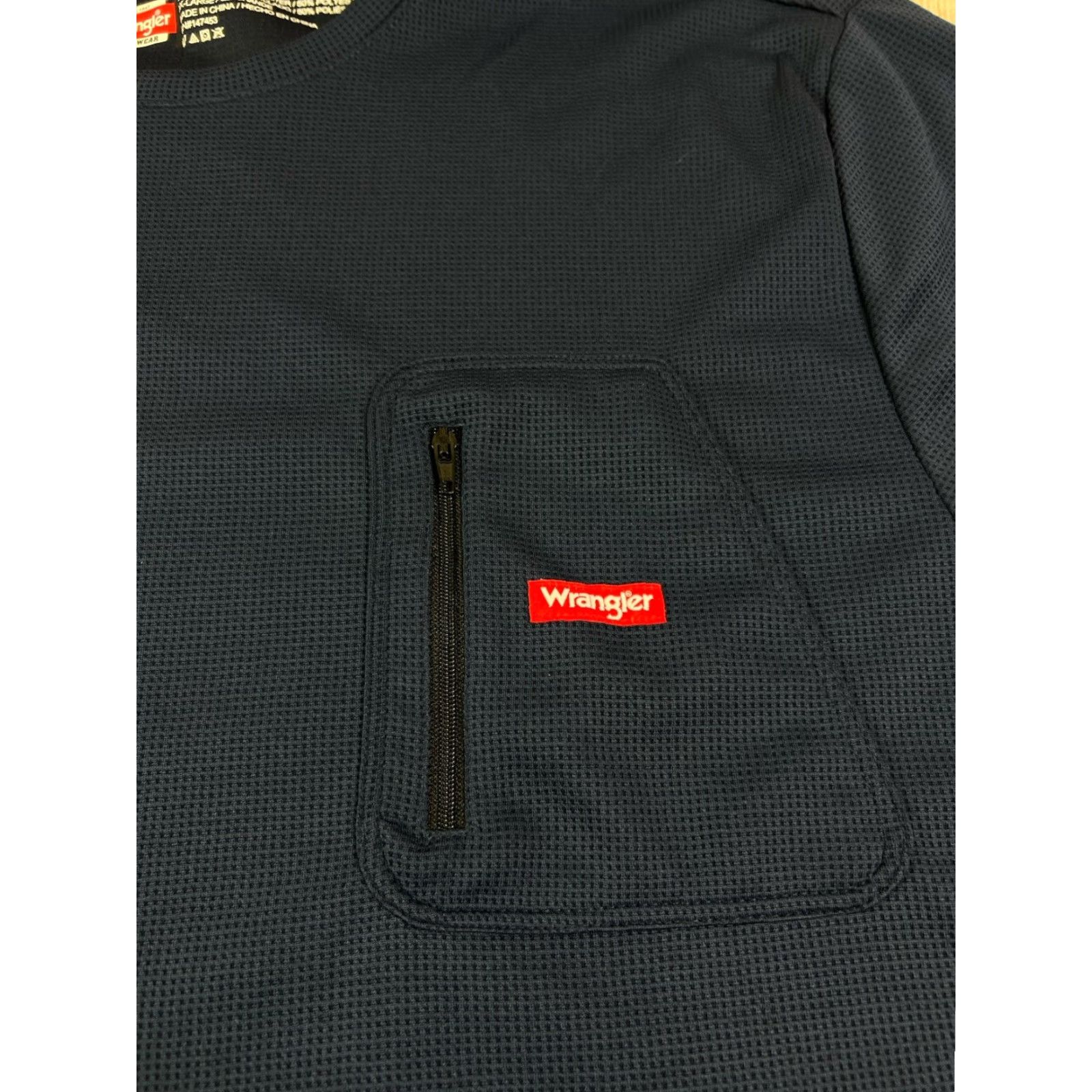 Wrangler VINTAGE Wrangler Work Wear Mens Shirt Long Sleeve 2XL Blue Zipper Pockets Outdoor Workwear Regular Size US XXL / EU 58 / 5 - 5 Thumbnail