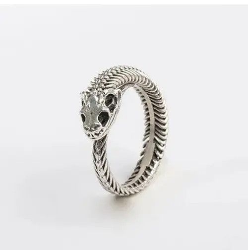 Other Adjustable Snake Skeleton Shape Ring Size ONE SIZE - 8 Thumbnail