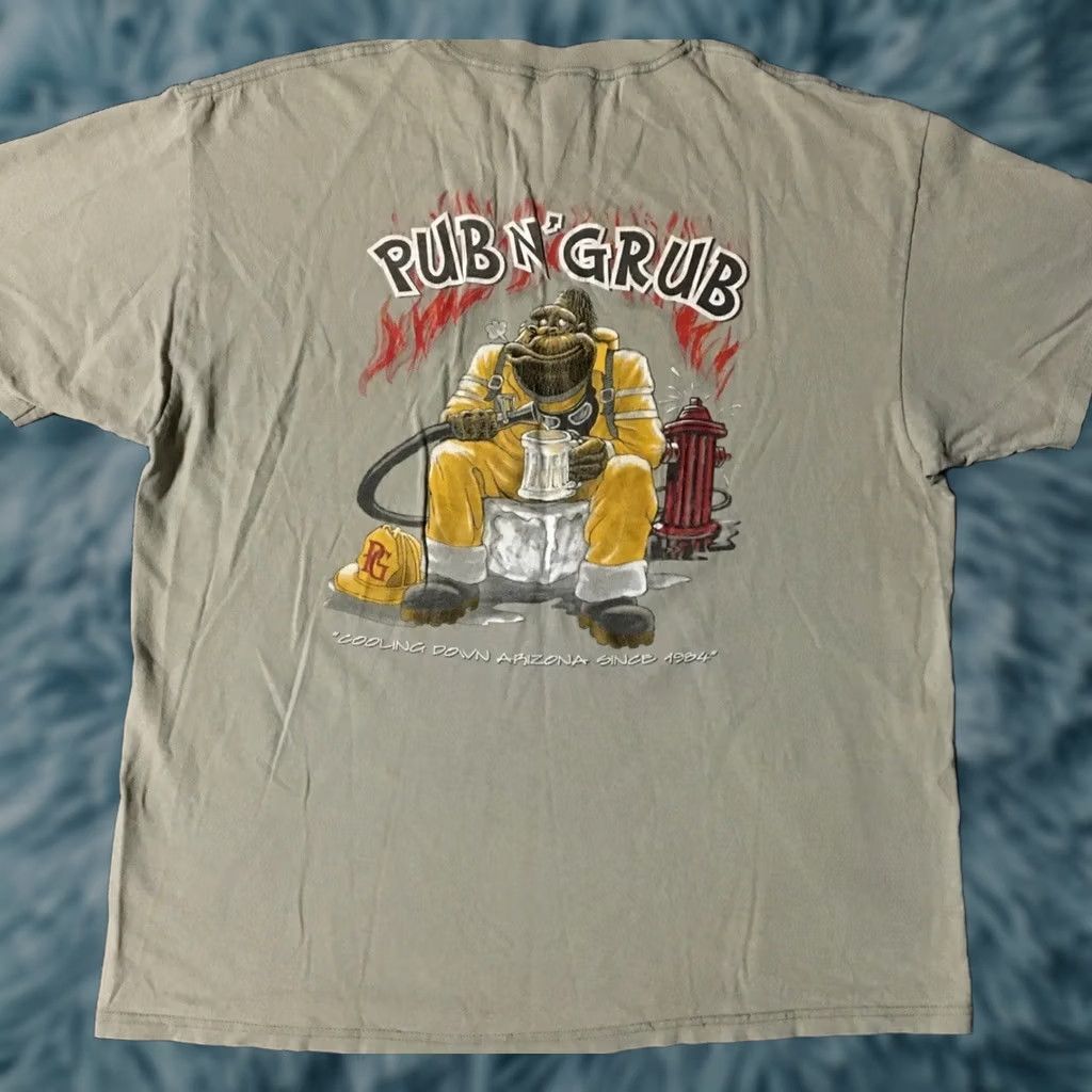 Vintage VINTAGE Arizona Pub N Grub Bar Faded Distress Shirt XL Beige/Brown Shirt Men XS-4XL? (Note: Placeholder) Size US XL / EU 56 / 4 - 1 Thumbnail