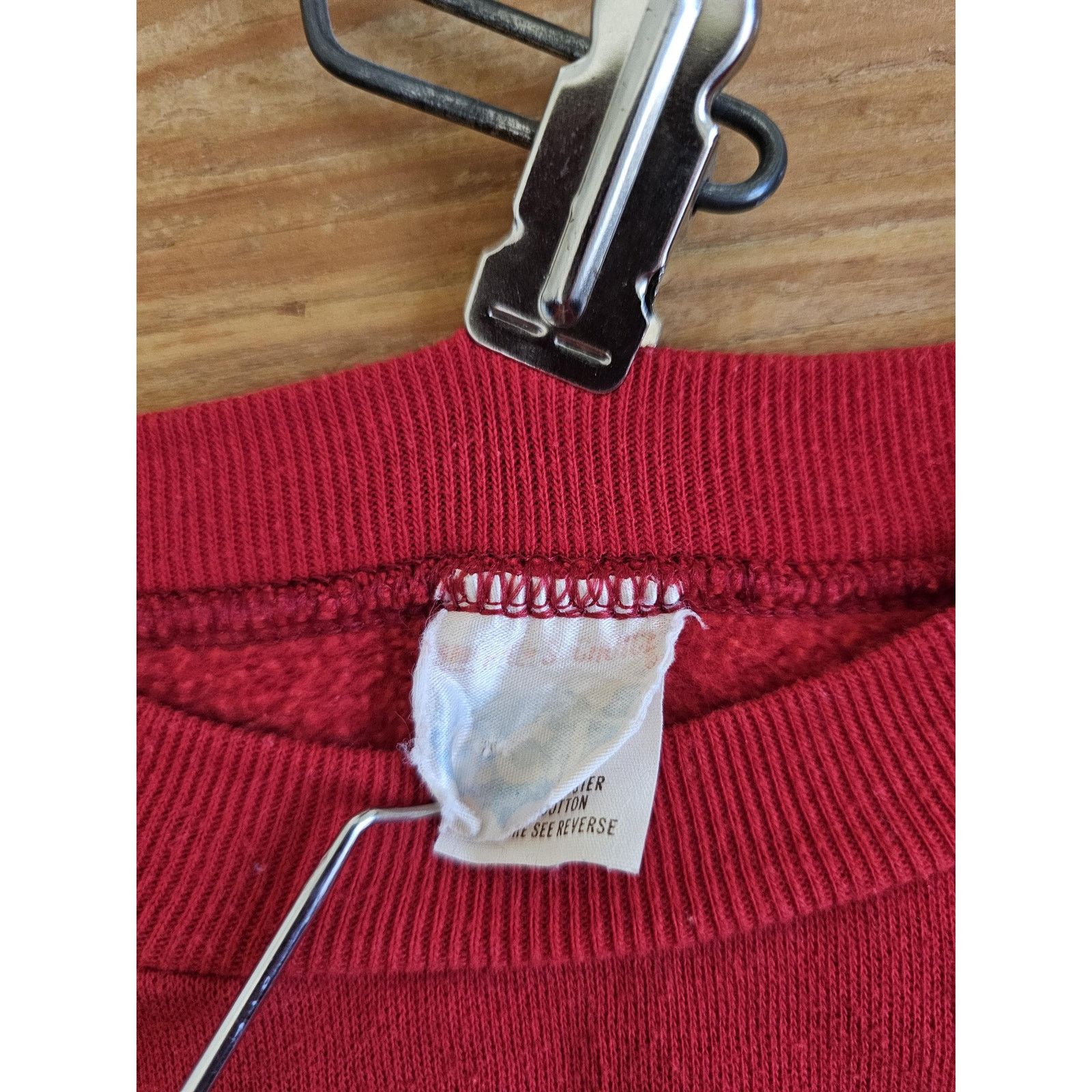 Other University of Nebraska Red Argyle Sweatshirt Womens M 1990s Size M / US 6-8 / IT 42-44 - 3 Thumbnail