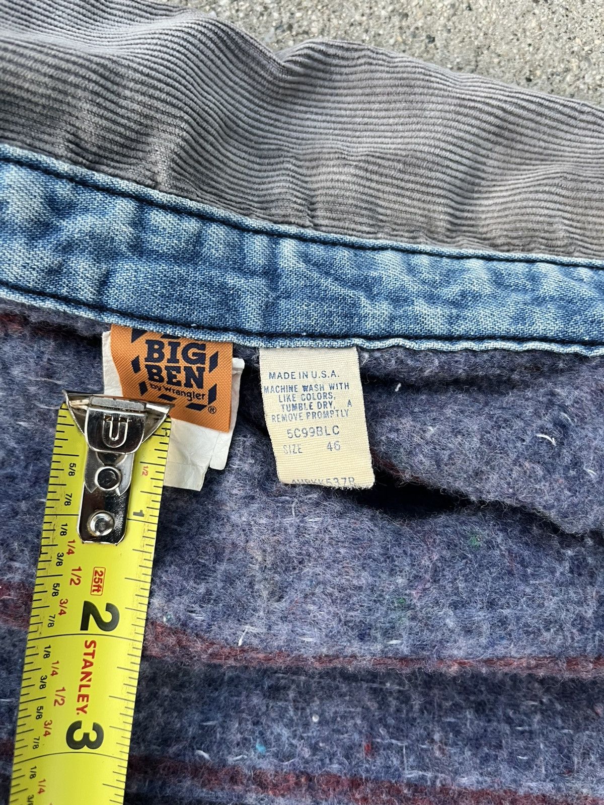 Vintage × Wrangler Vintage Wrangler Big Ben Blanket Lined Chore Coat Jacket Size US L / EU 52-54 / 3 - 4 Thumbnail