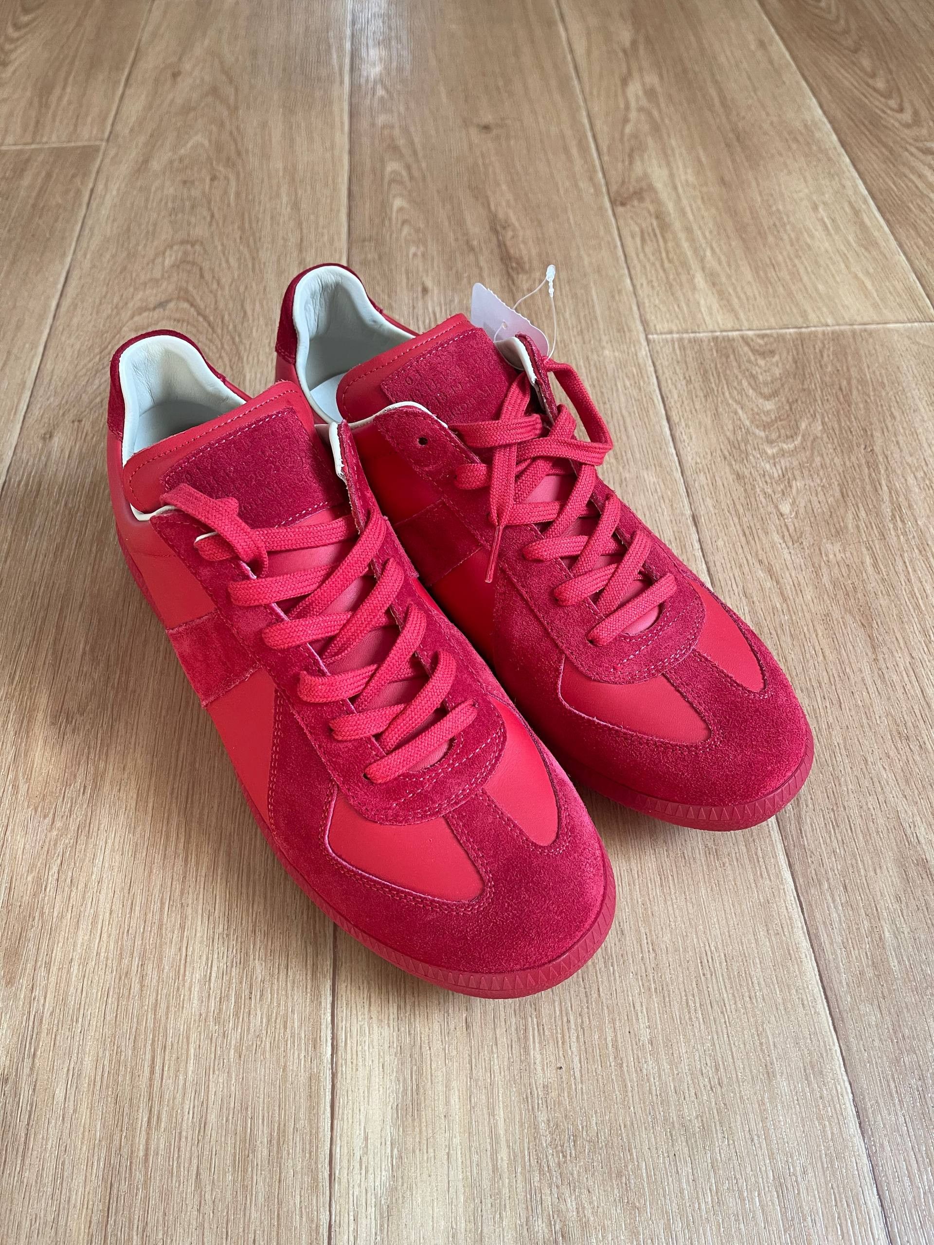 Maison Margiela Maison Martin Margiela MMM Low tTop Replica Red Sneaers Sz42 Size US 9 / EU 42 - 17 Thumbnail