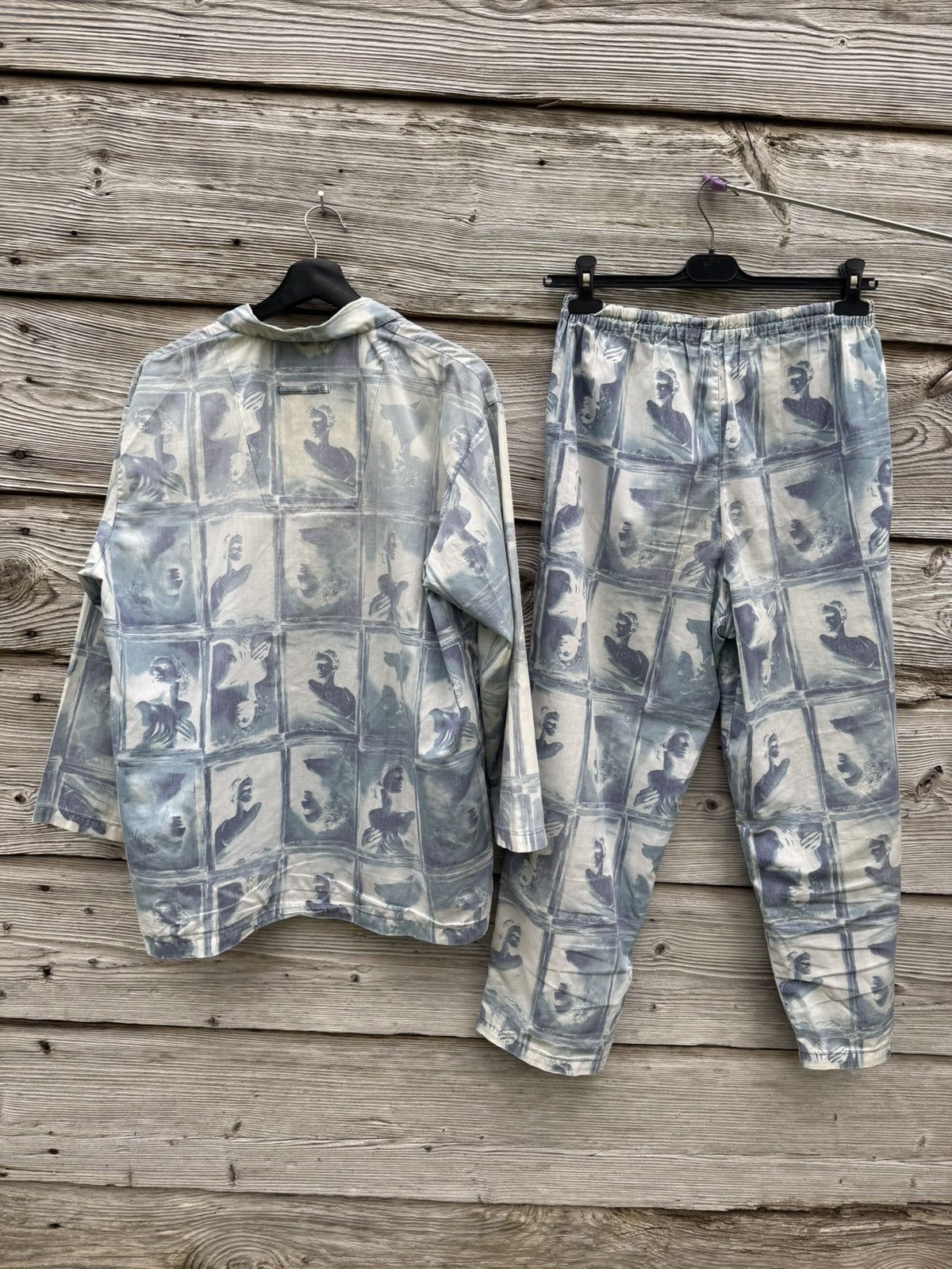 Jean Paul Gaultier Vintage Jean Paul Gaultier Sculptures AOP Pyjama Set Size US M / EU 48-50 / 2 - 4 Thumbnail