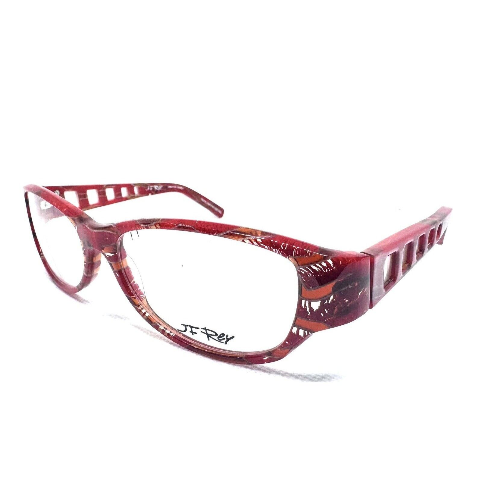 J.F. REY JF REY BY BOZ JF1178 RED EYEGLASSES RX FRAMES 55 15 FRANCE Size ONE SIZE - 4 Thumbnail