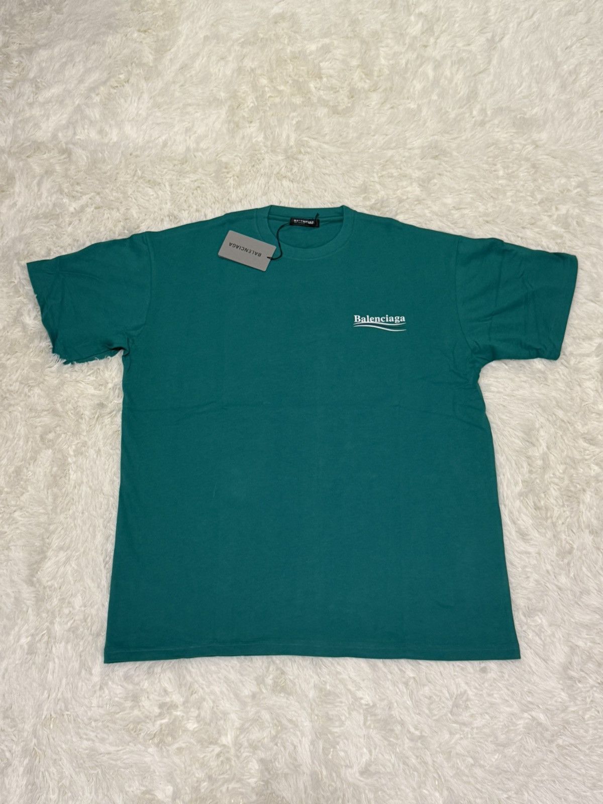 Balenciaga Balenciaga deep green t shirt Size US M / EU 48-50 / 2 - 2 Thumbnail