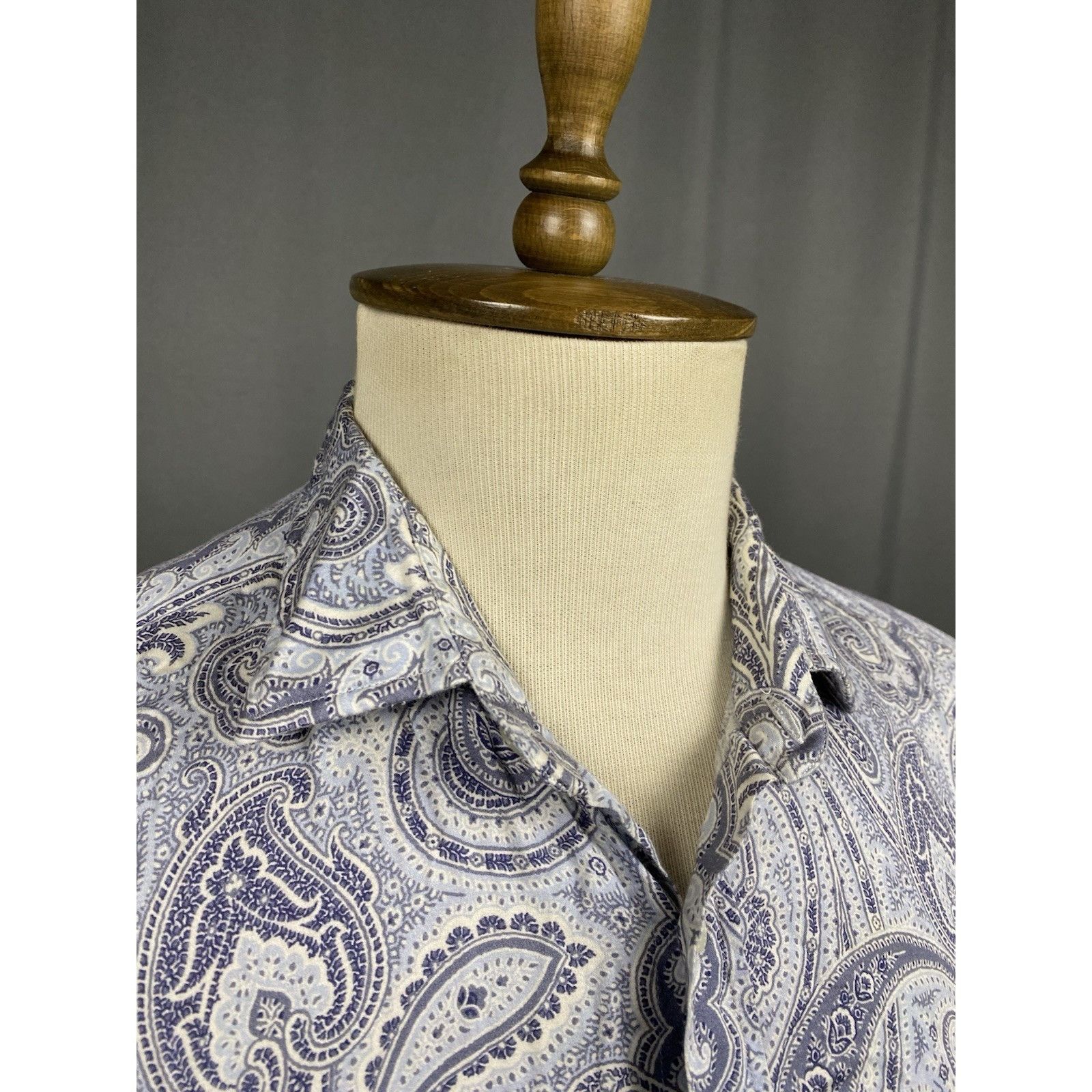 Etro Etro Paisley Men's Blue Longsleeve Shirt Size XL Size US XL / EU 56 / 4 - 6 Thumbnail