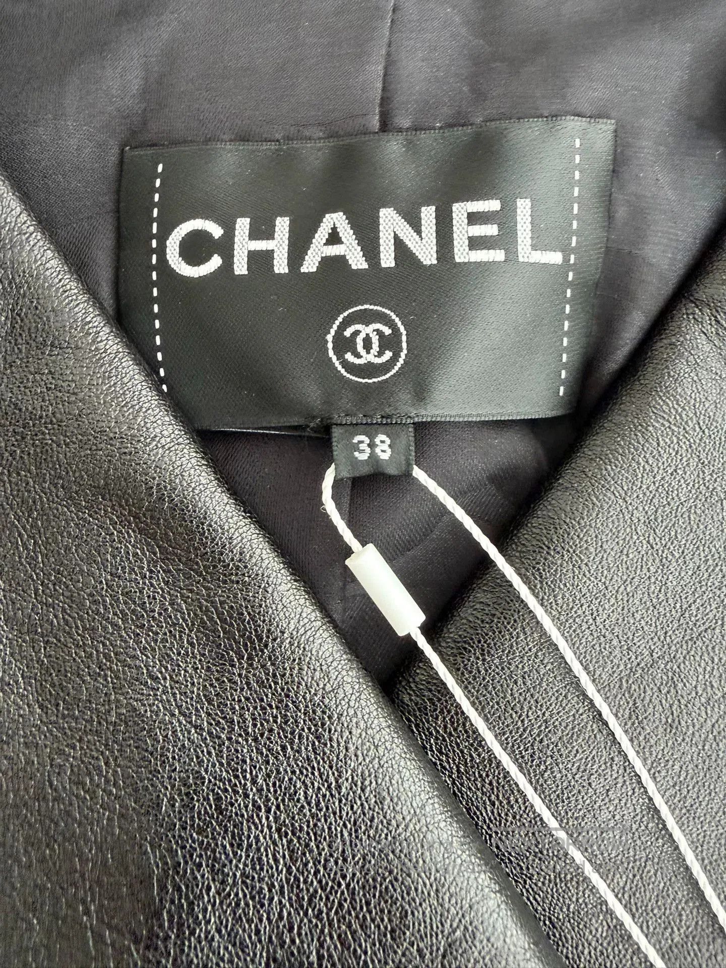 Chanel Chanel 22p Leather Moto Jacket. Size US M / EU 48-50 / 2 - 4 Thumbnail