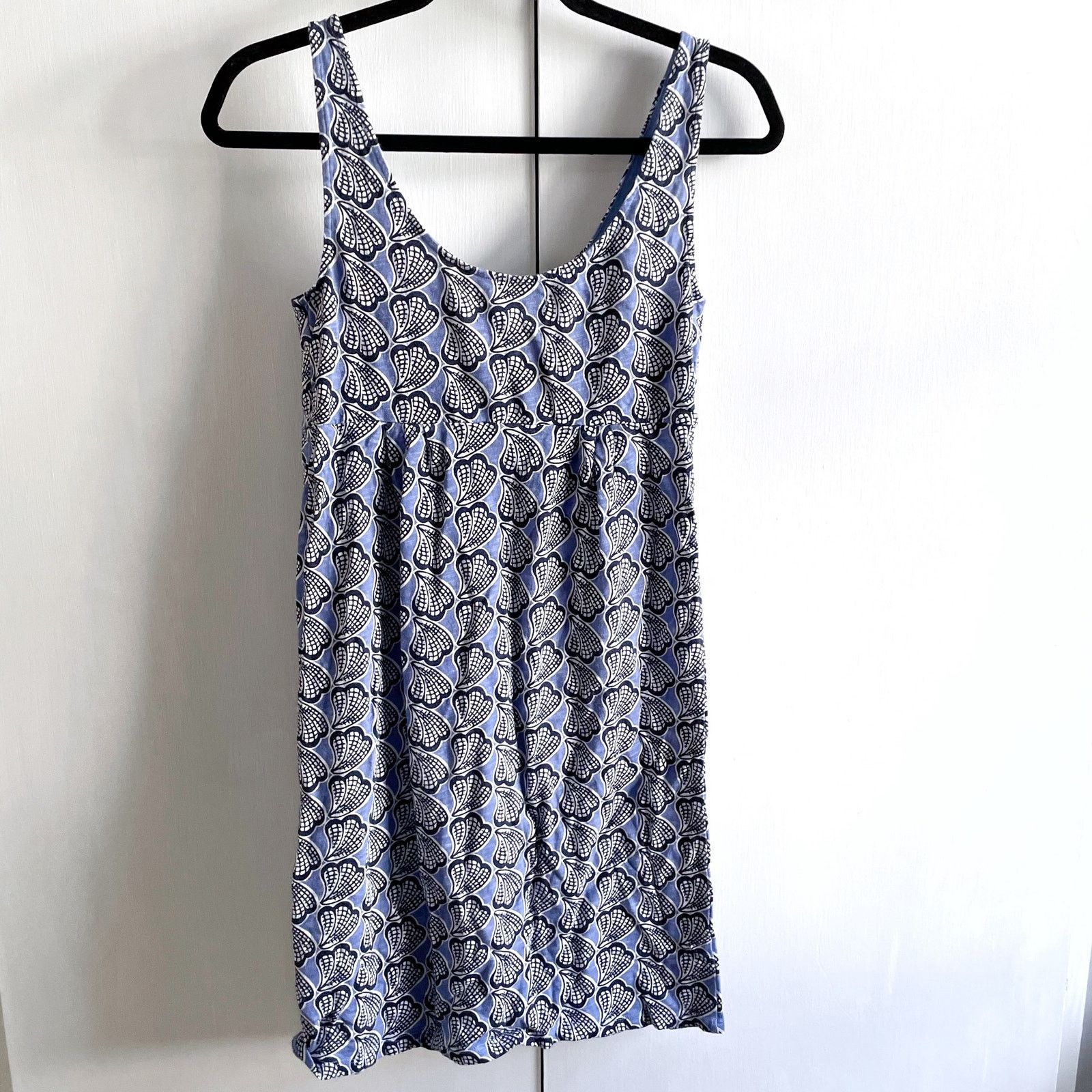 Boden Boden Claire Day Dress Blue Sea Shells Sleeveless Women’s 2R Size XS / US 0-2 / IT 36-38 - 3 Thumbnail