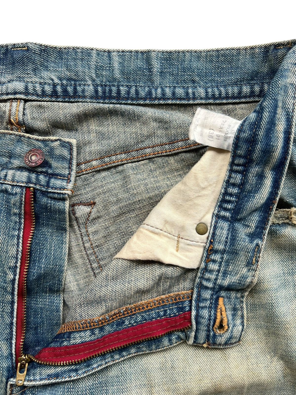 Vintage GL Heart Distressed Baggy Mudwash Denim Jeans 37x31 Size US 37 - 8 Thumbnail