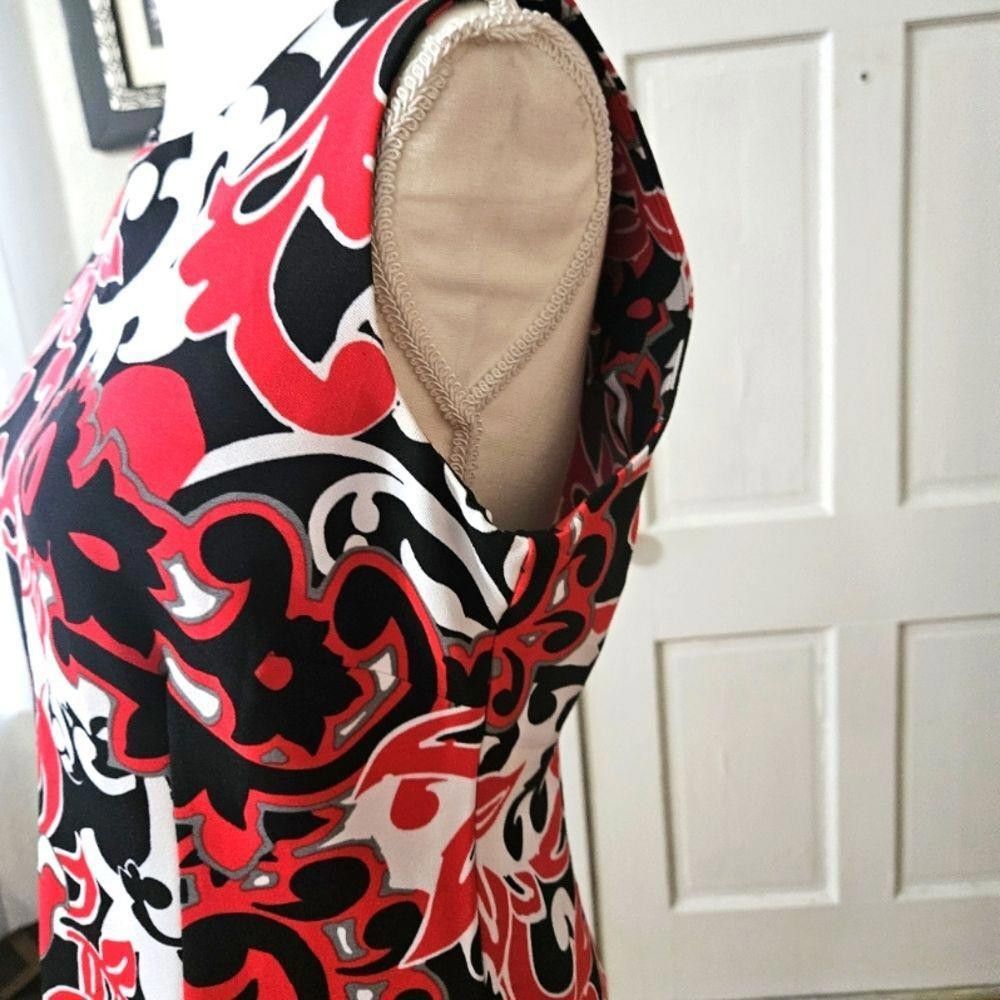 Designer Perceptions Vibrant Floral Print Shift Dress Size L / US 10 / IT 46 - 3 Thumbnail
