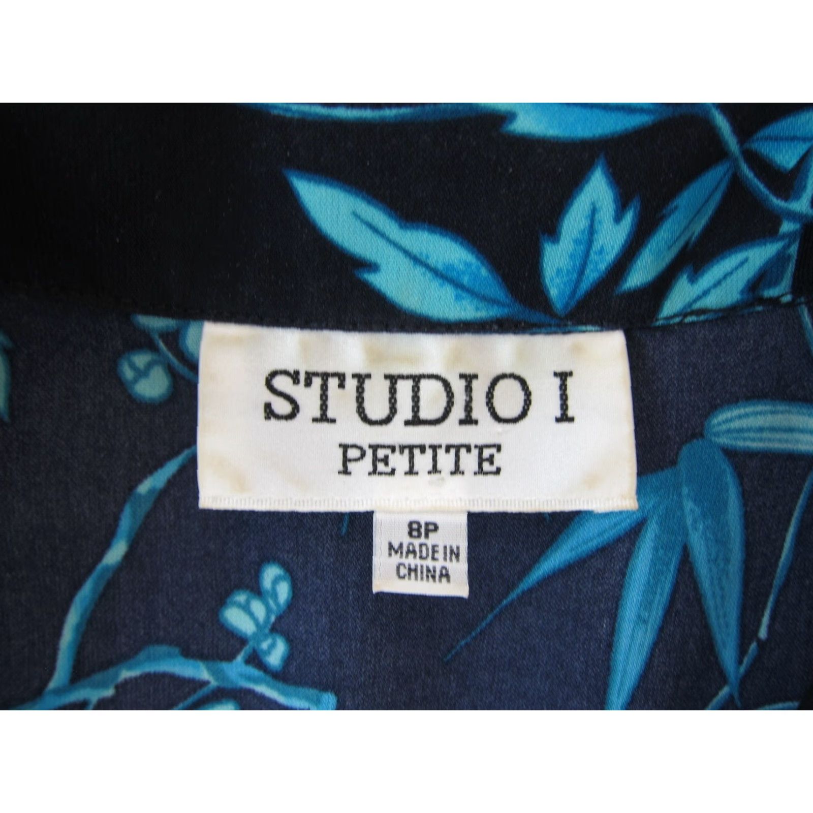 Vintage VINTAGE Studio I Blue Floral Button Down Collared Sleeveless Long Maxi Dress 8P Size M / US 6-8 / IT 42-44 - 4 Thumbnail