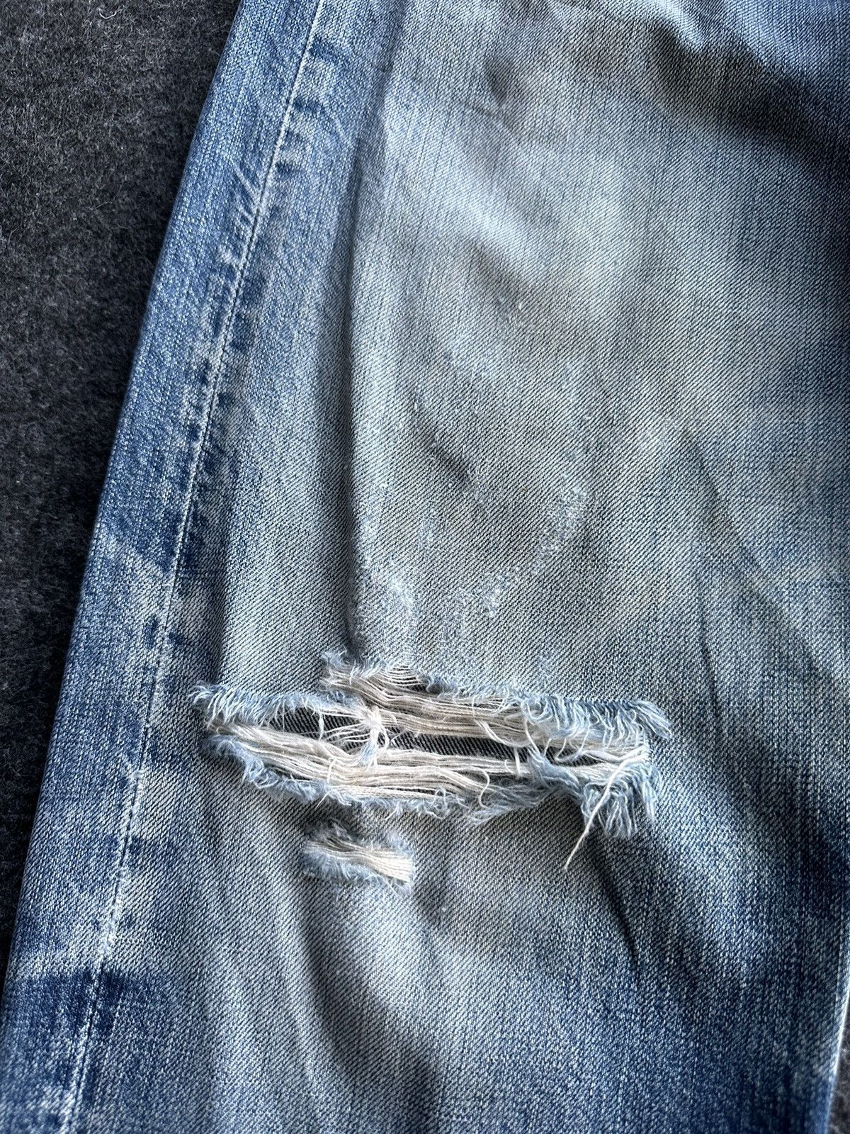 Levi's Levis 501 Distressed Blue Vintage Denim 30x28 D496 Size US 30 / EU 46 - 10 Thumbnail