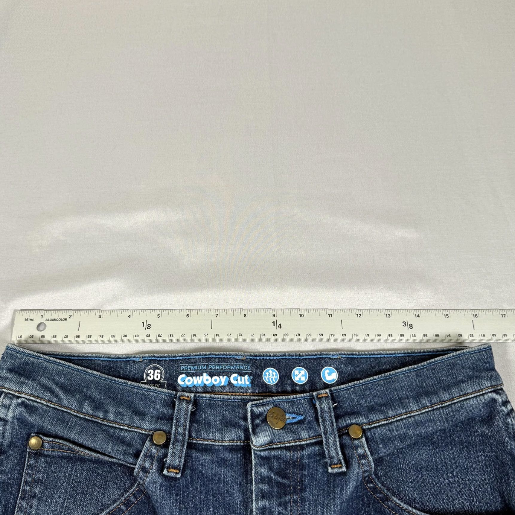 Wrangler Wrangler Jeans Men 32x36 Blue Premium Performance 36 Slim Fit Denim Pants Cowboy Size US 32 / EU 48 - 6 Thumbnail