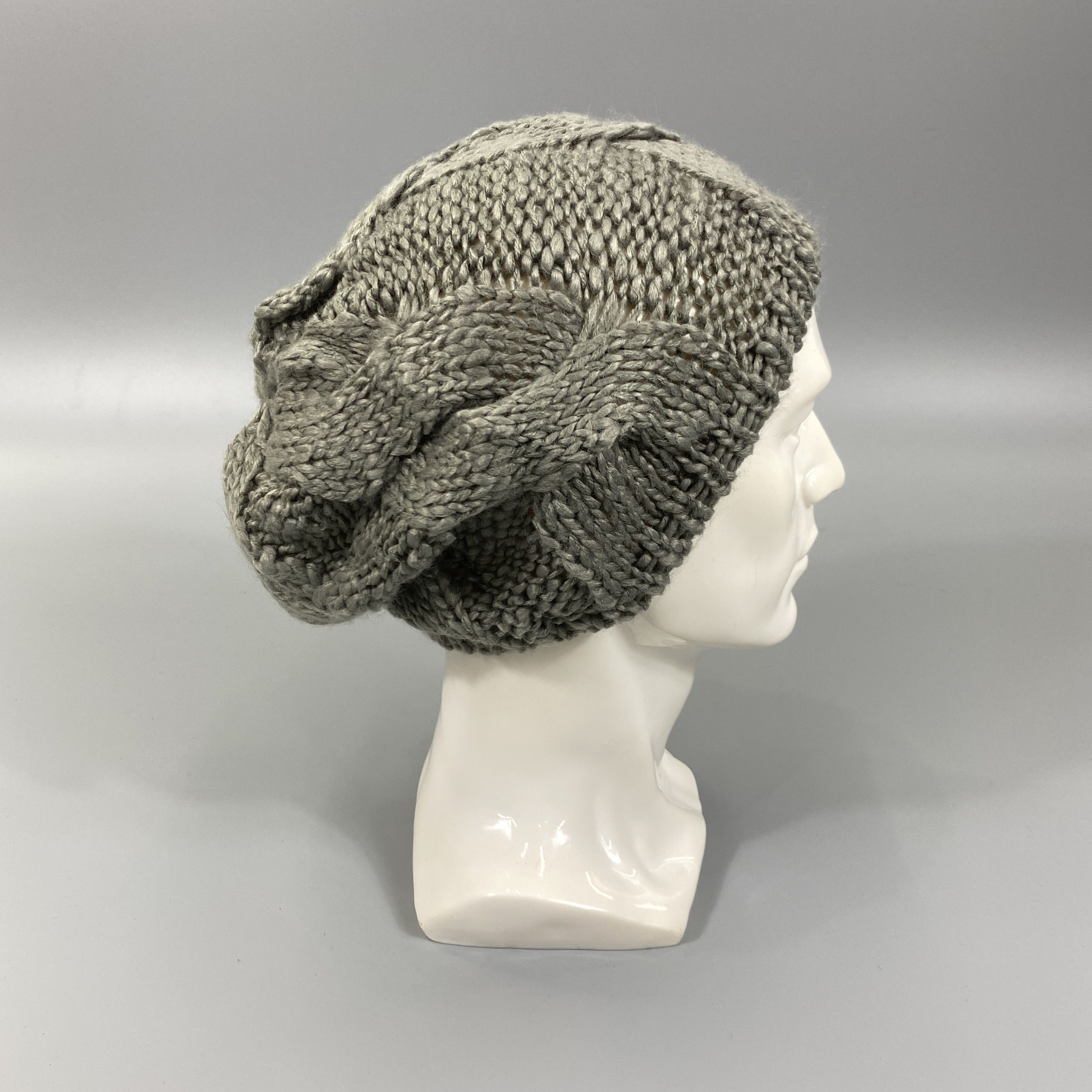 Japanese Brand Big Braid Knit Beanie -BN748 Size ONE SIZE - 3 Thumbnail
