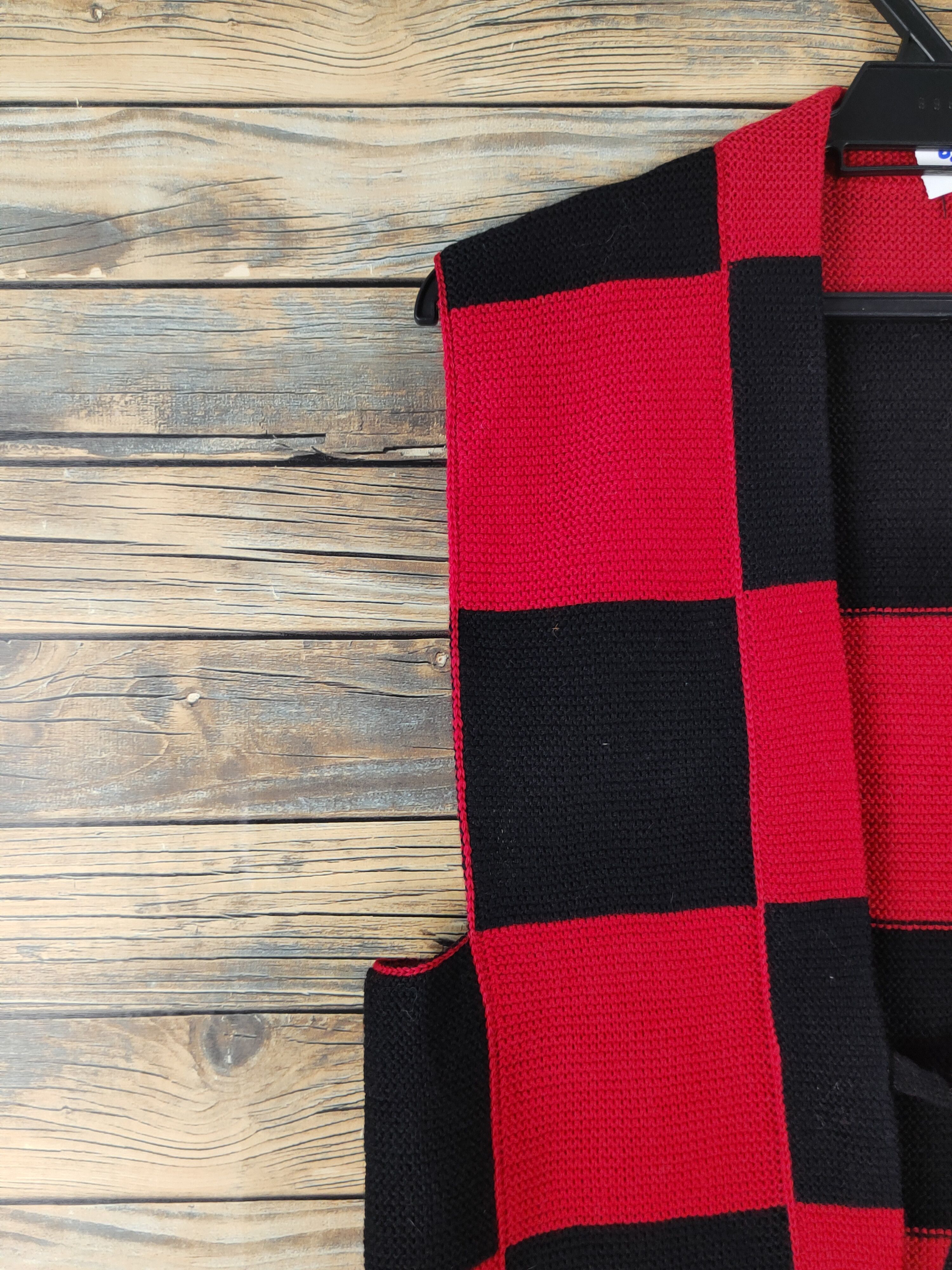 Homespun Knitwear Japan vintage checkered Red Black Knitwear Vests #W1647 Size S / US 4 / IT 40 - 4 Thumbnail