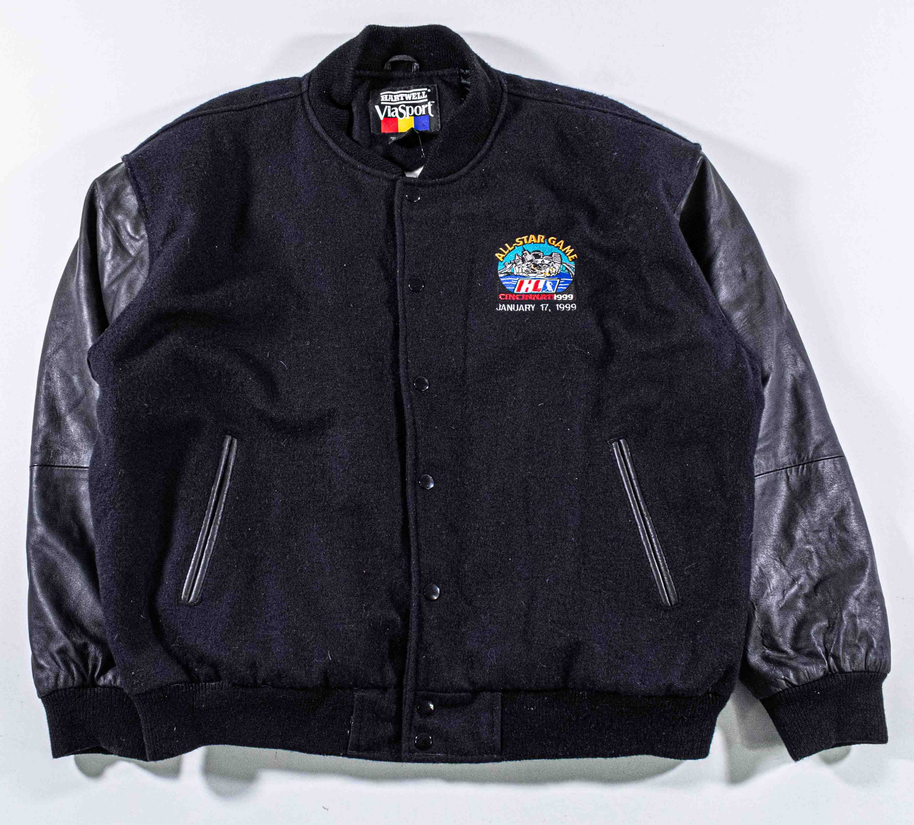 Vintage IHL International Hockey All Star 1999 Varsity Bomber Jacket Size US XL / EU 56 / 4 - 1 Thumbnail