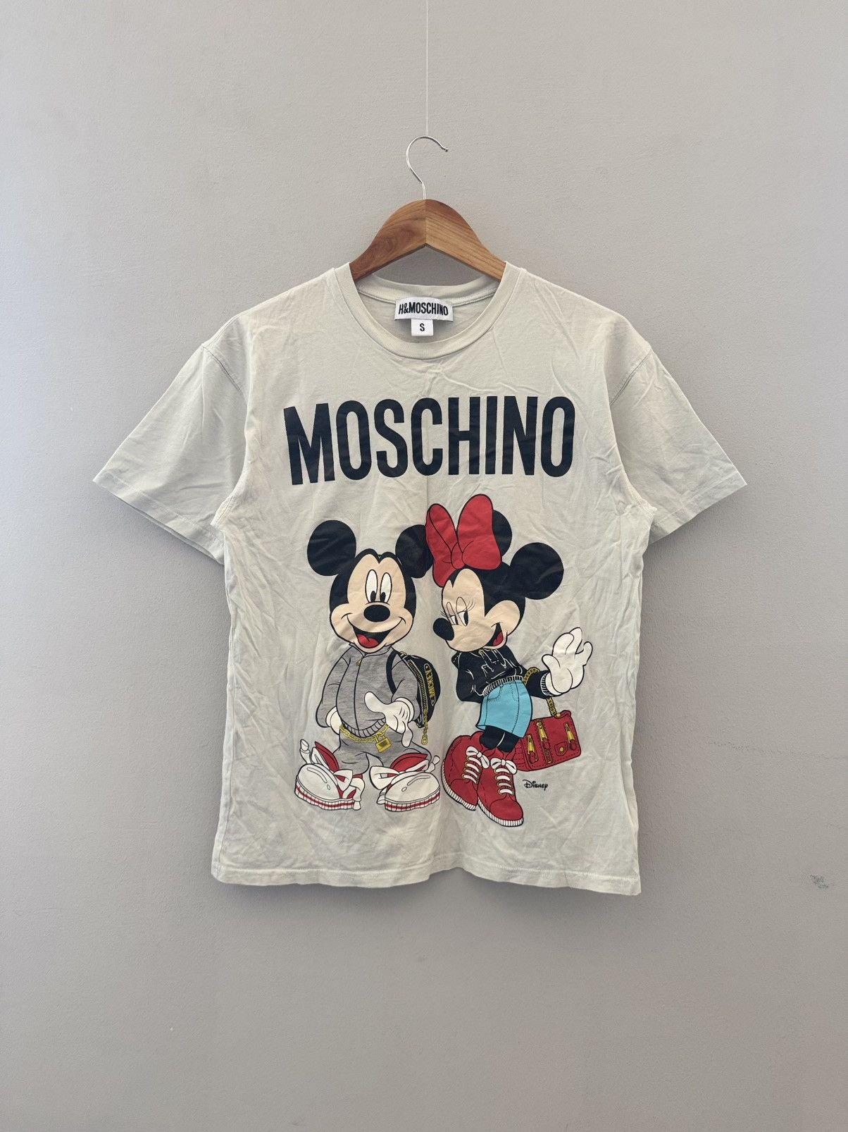 H&amp;M MOSCHINO   コラボシャツ MOSCHINO x H+M 'H&MOSCHINO' Designer Jeremy Scott T-Shirt w