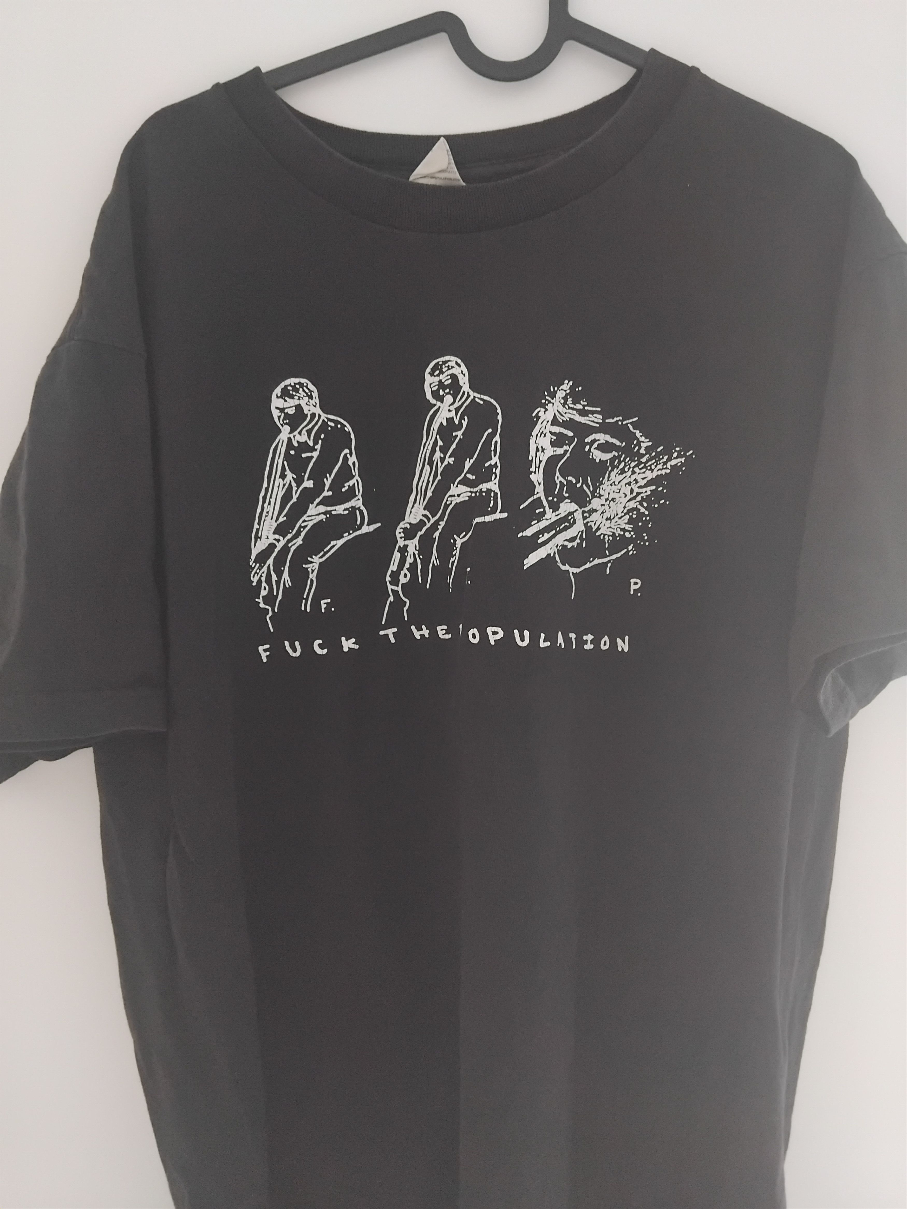 Fuck The Population FTP T-shirt Kurt Cobane Size US L / EU 52-54 / 3 - 1 Thumbnail