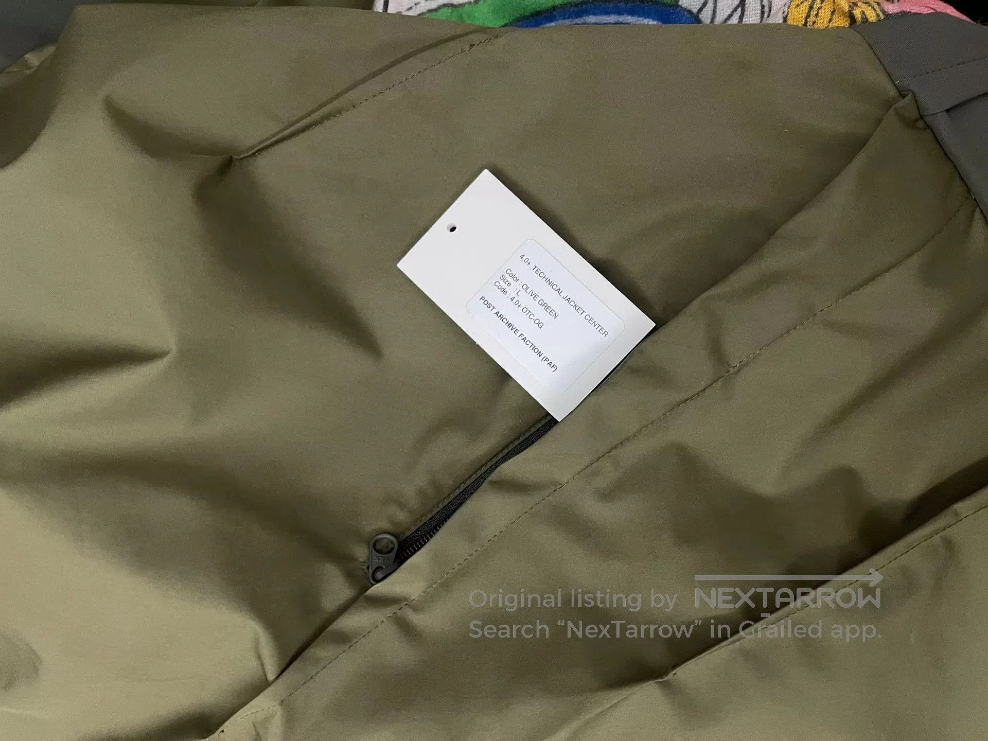 POST ARCHIVE FACTION (PAF) technical green jacket with complex design. Size US L / EU 52-54 / 3 - 6 Thumbnail