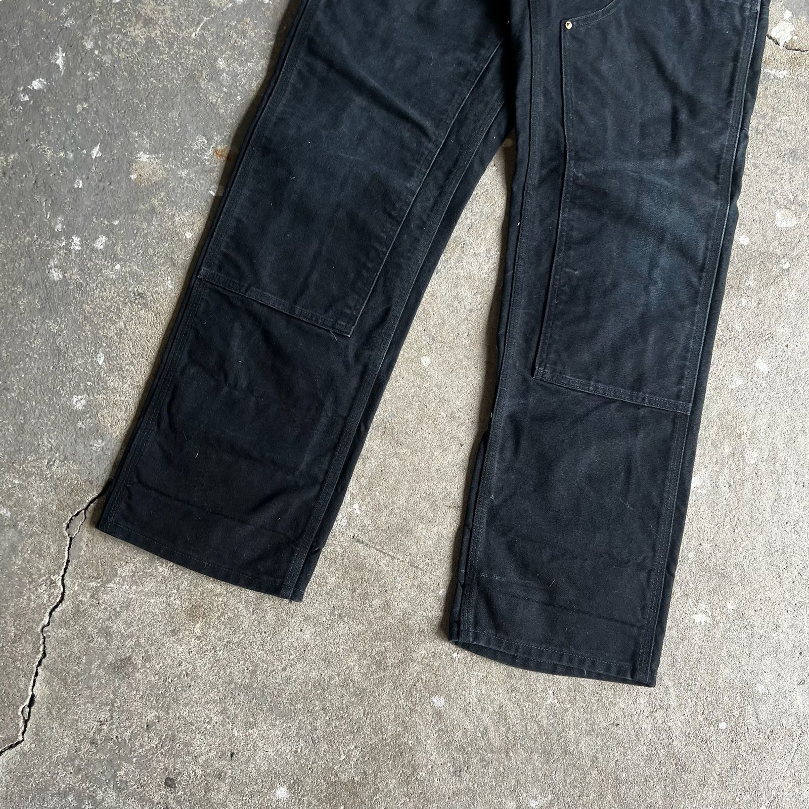 Carhartt × Vintage Carhartt black double knee work wear carpenter pants Size US 29 - 4 Thumbnail