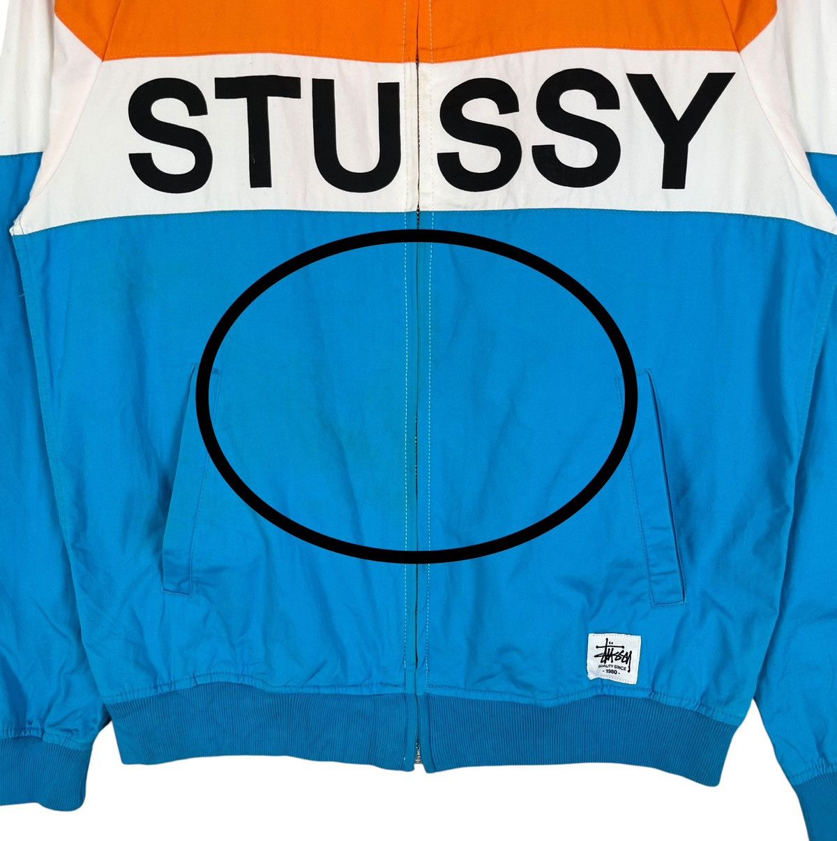 Stussy Stussy Colorblock Zipper Hoodie Jacket Spell Out Logo Size US S / EU 44-46 / 1 - 5 Thumbnail
