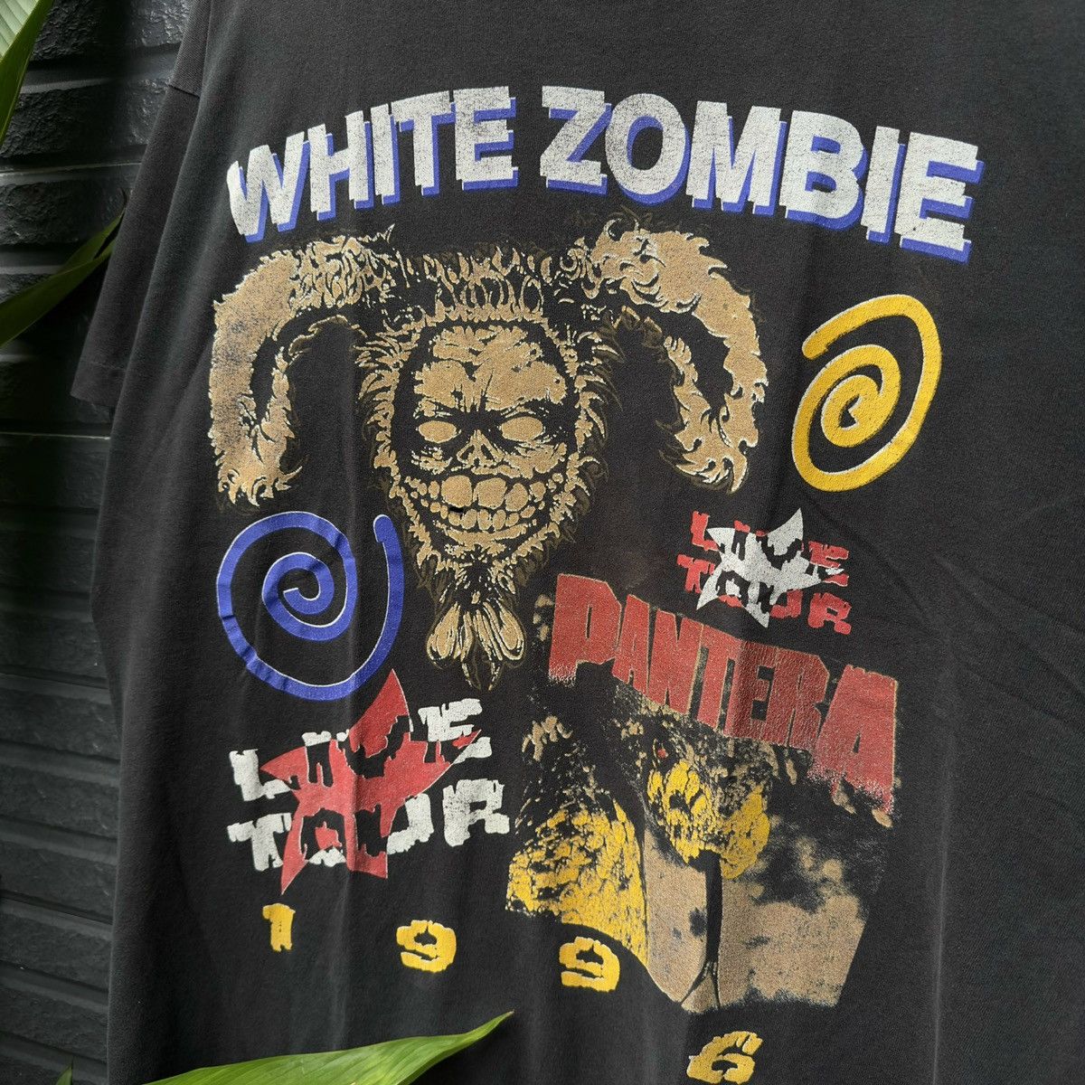 Band Tees × Vintage VTG WHITE ZOMBIE - PANTERA 1996 Size US XL / EU 56 / 4 - 3 Thumbnail