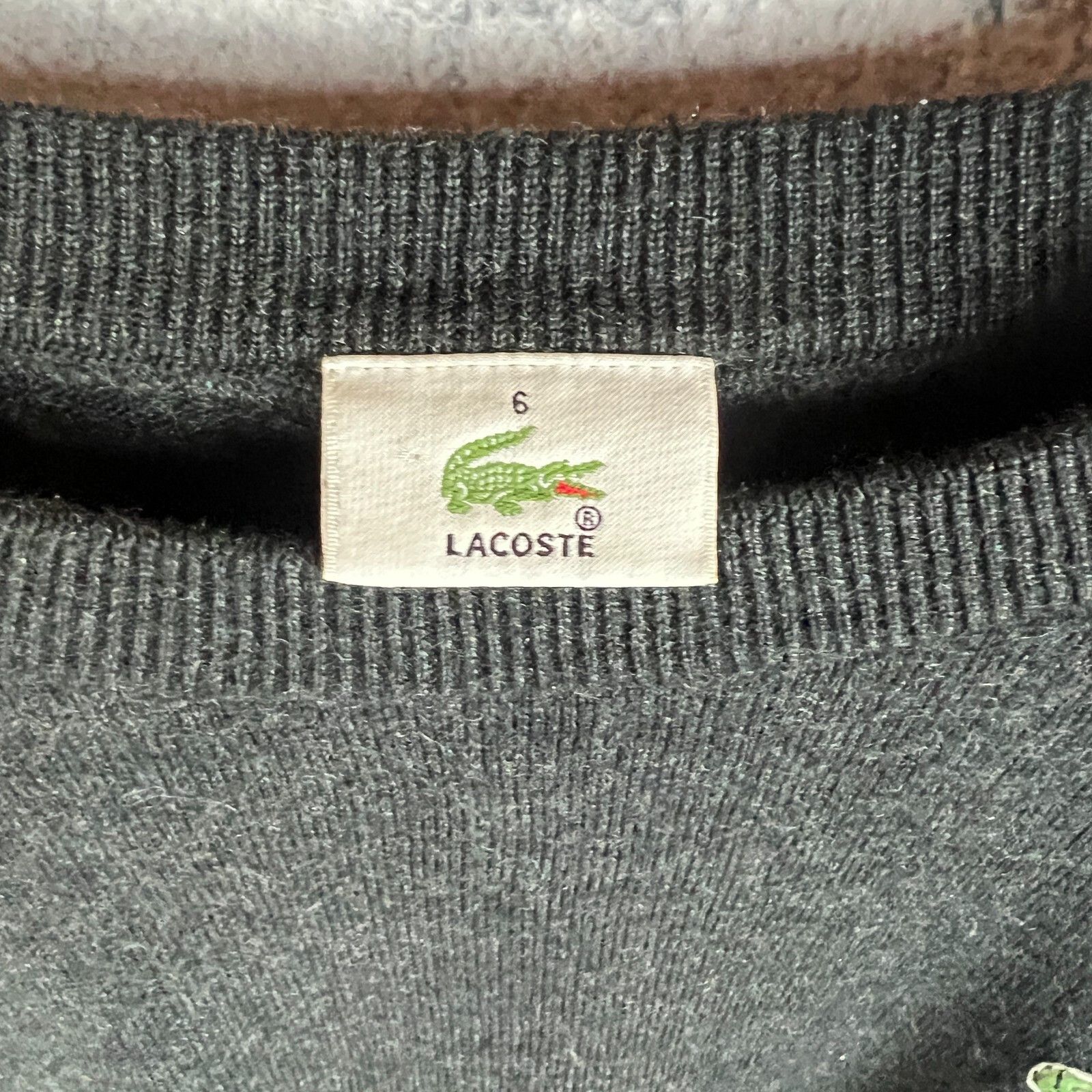 Lacoste Lacoste Sweater Men's Size 6 Gray Long Sleeve ` Size US L / EU 52-54 / 3 - 4 Thumbnail