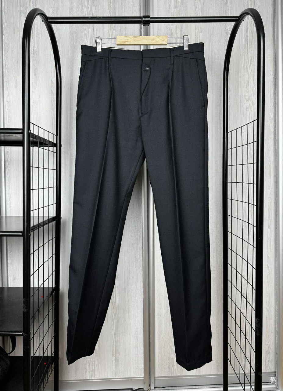 Diesel Diesel Black Wool blend classic unformal casual pants Size US 31 - 1 Thumbnail