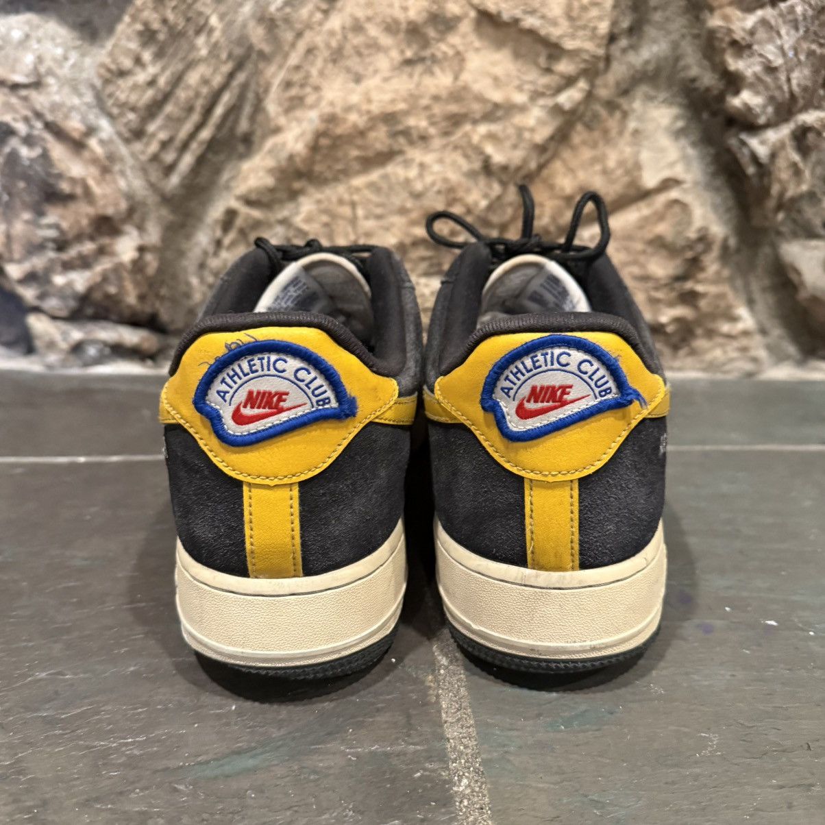 Nike Air Force 1 ’07 LV8 Athletic Club Black/Gold Size US 12.5 / EU 45-46 - 4 Thumbnail