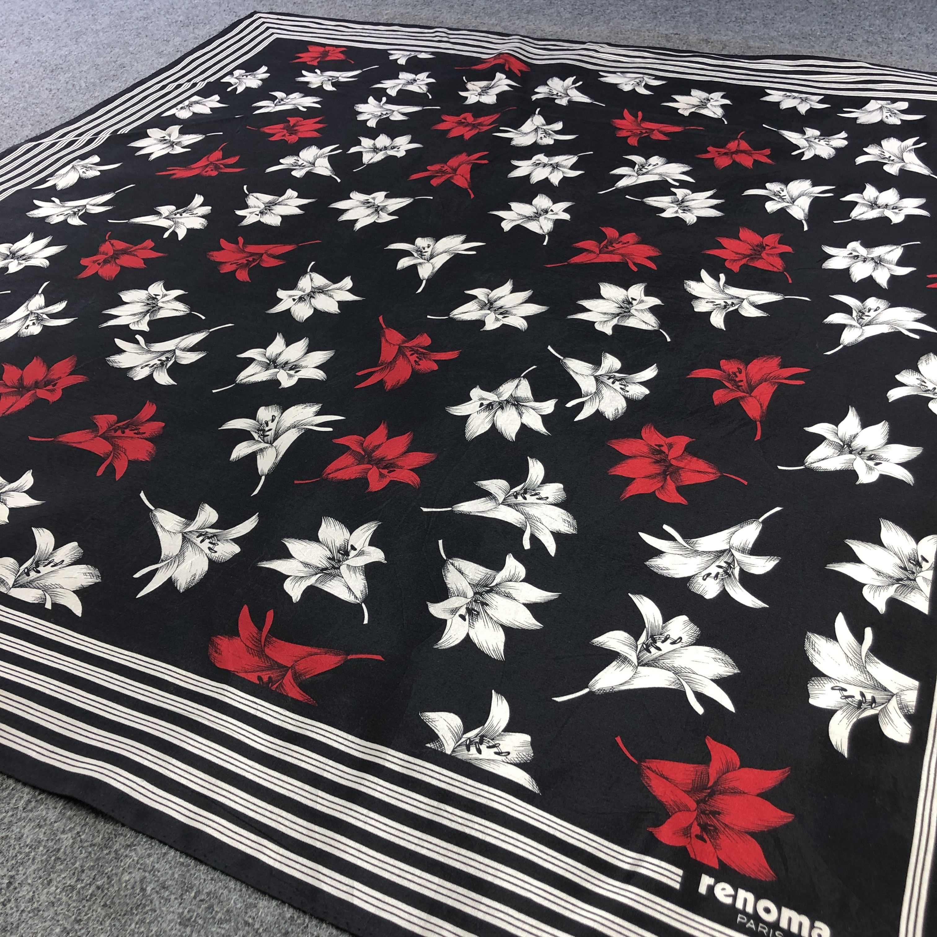 Renoma Renoma Floral Silk Scarf M1239 Size ONE SIZE - 3 Thumbnail