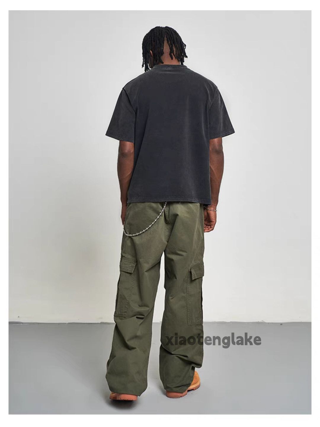 Designer × Vintage utility military pleated cargo yuppie loose baggy pants Size US 32 / EU 48 - 3 Thumbnail