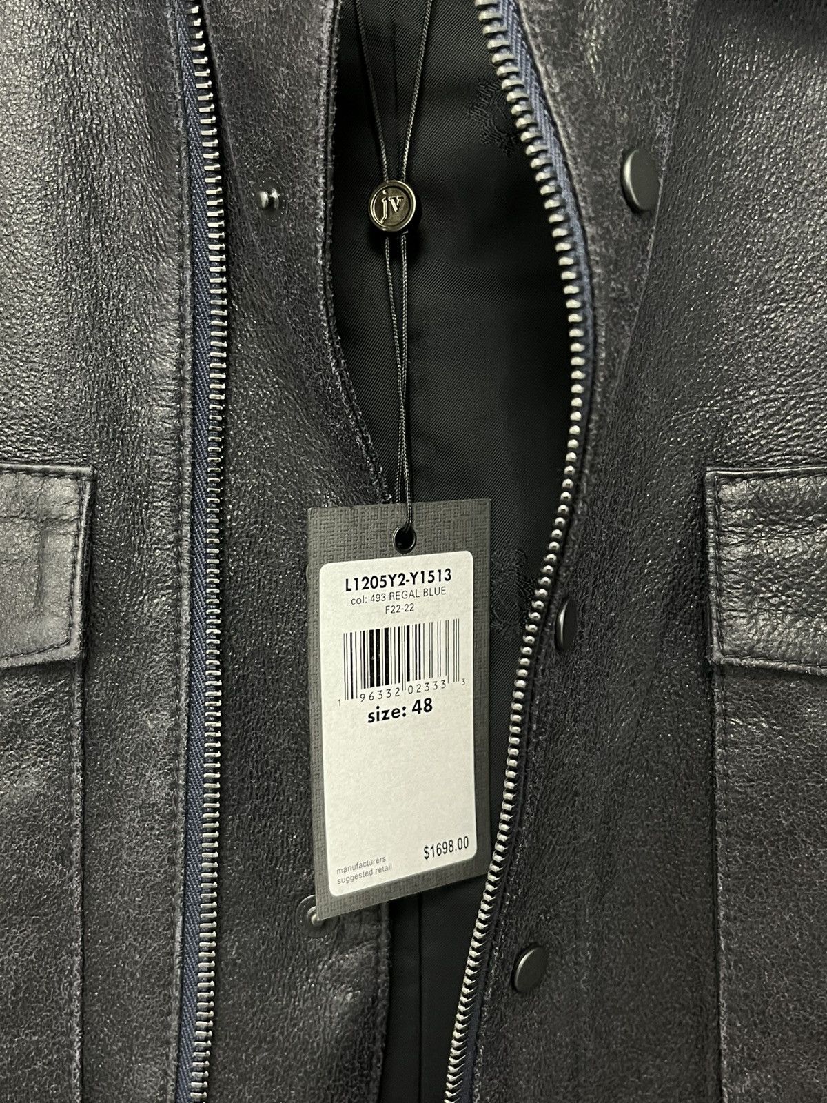 John Varvatos Tinian Slim Fit Snap Zip Front Jacket. 48 Size US M / EU 48-50 / 2 - 9 Thumbnail