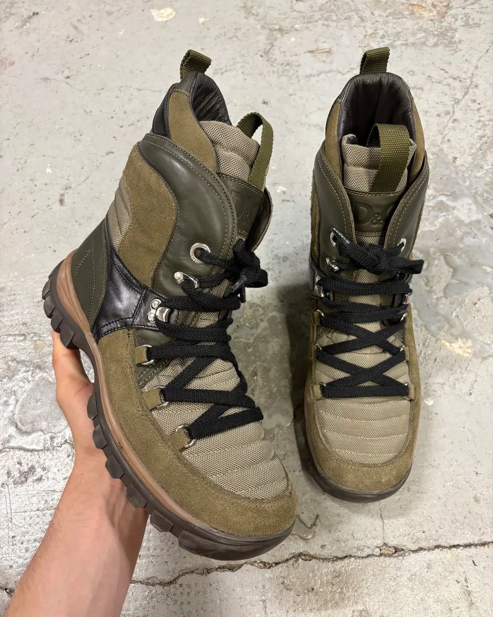 Dolce & Gabbana FW2010 Dolce & Gabbana Olive Moutain Beige High Shoes Size US 7.5 / EU 40-41 - 1 Thumbnail