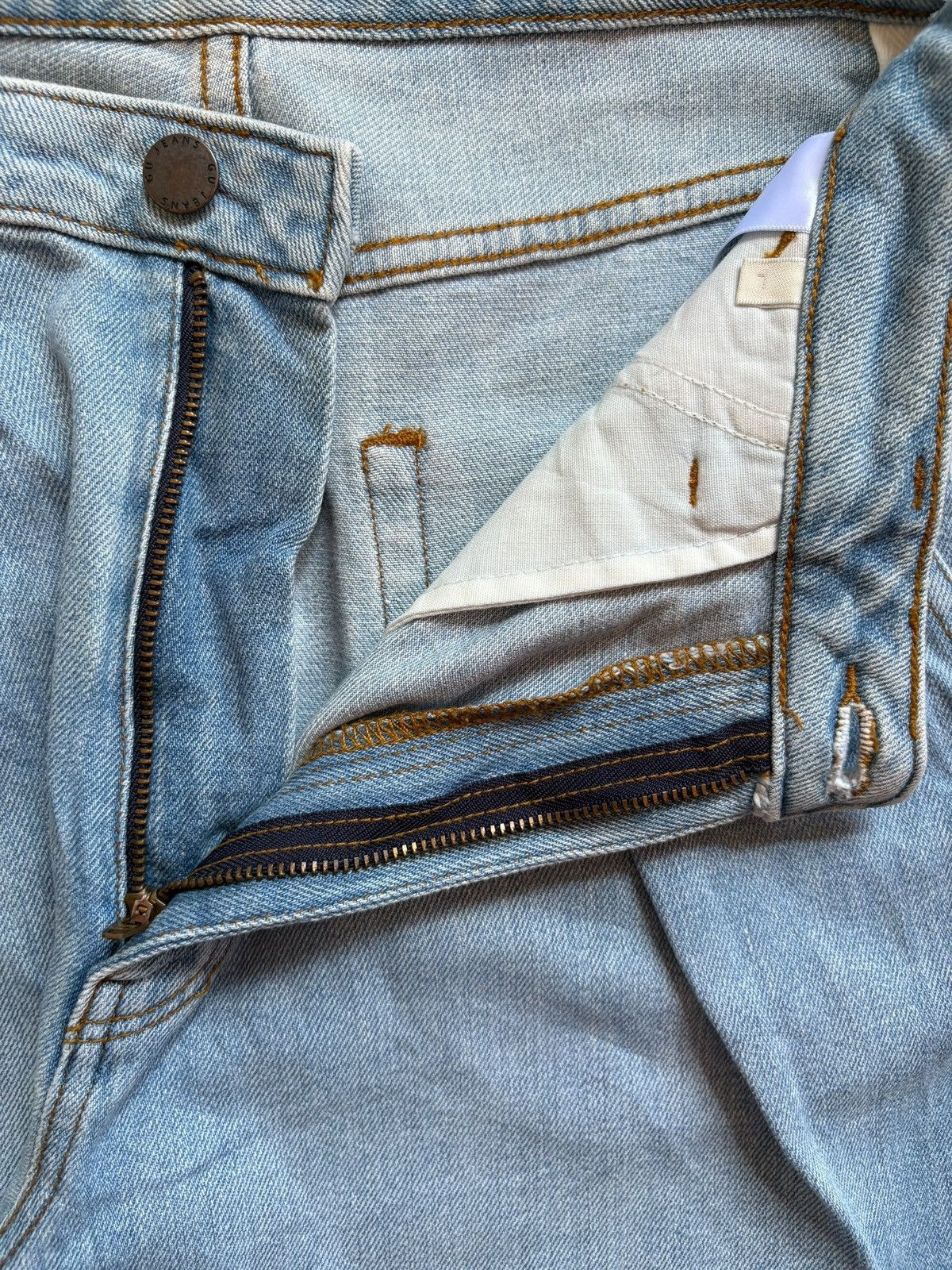 GU × Japanese Brand Vintage GU Blue Wash Loose Baggy Jeans Size US 27 - 9 Thumbnail