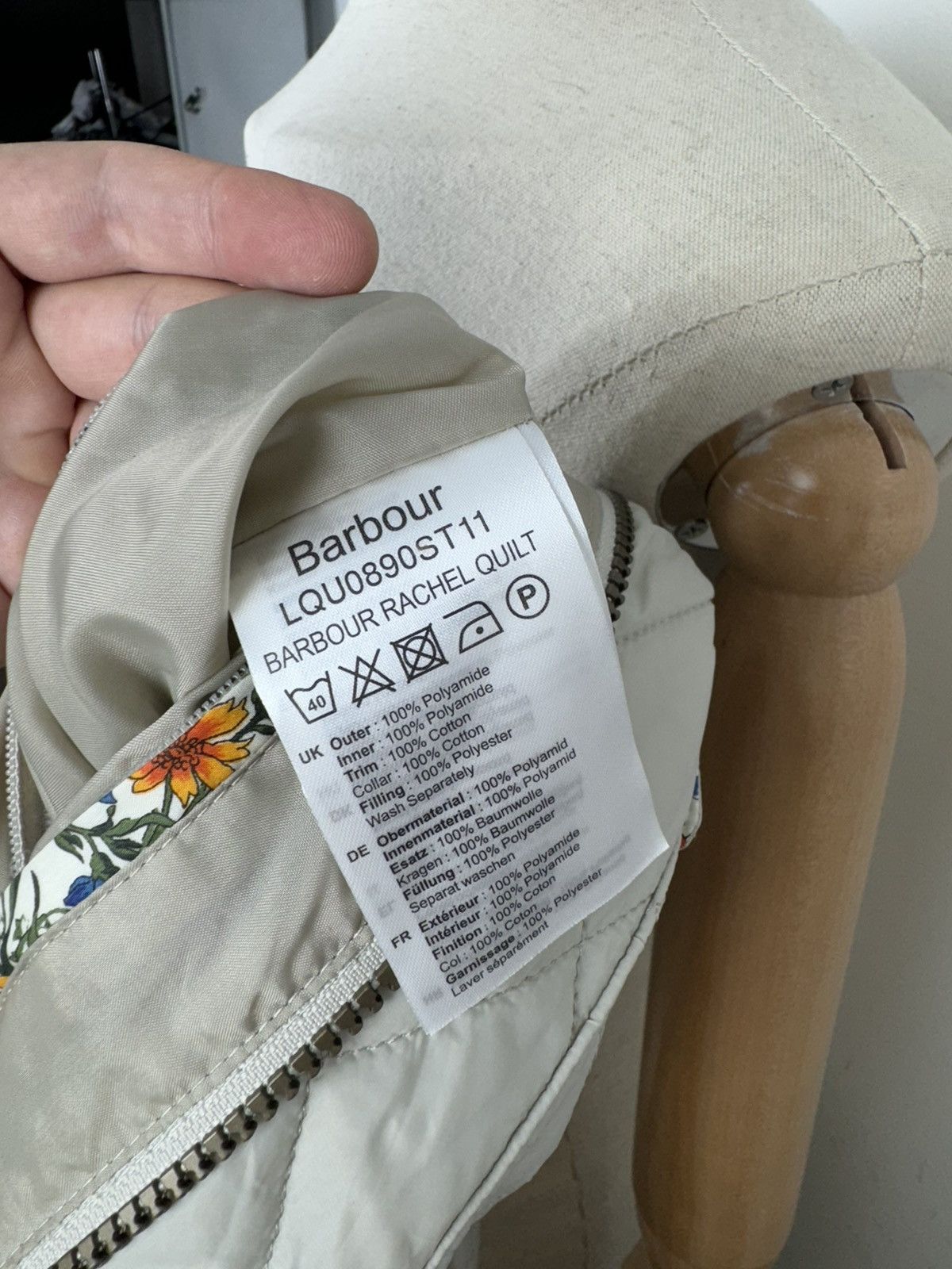 Barbour Women’s Barbour Rachel Quilt Jacket size 12 Size XL / US 12-14 / IT 48-50 - 9 Thumbnail