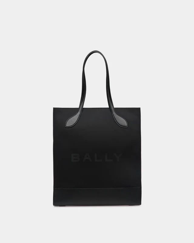 Bally o1s22i1n0225 Size: OS / Nylon & Leather Tote Bag in Black Size ONE SIZE - 1 Thumbnail