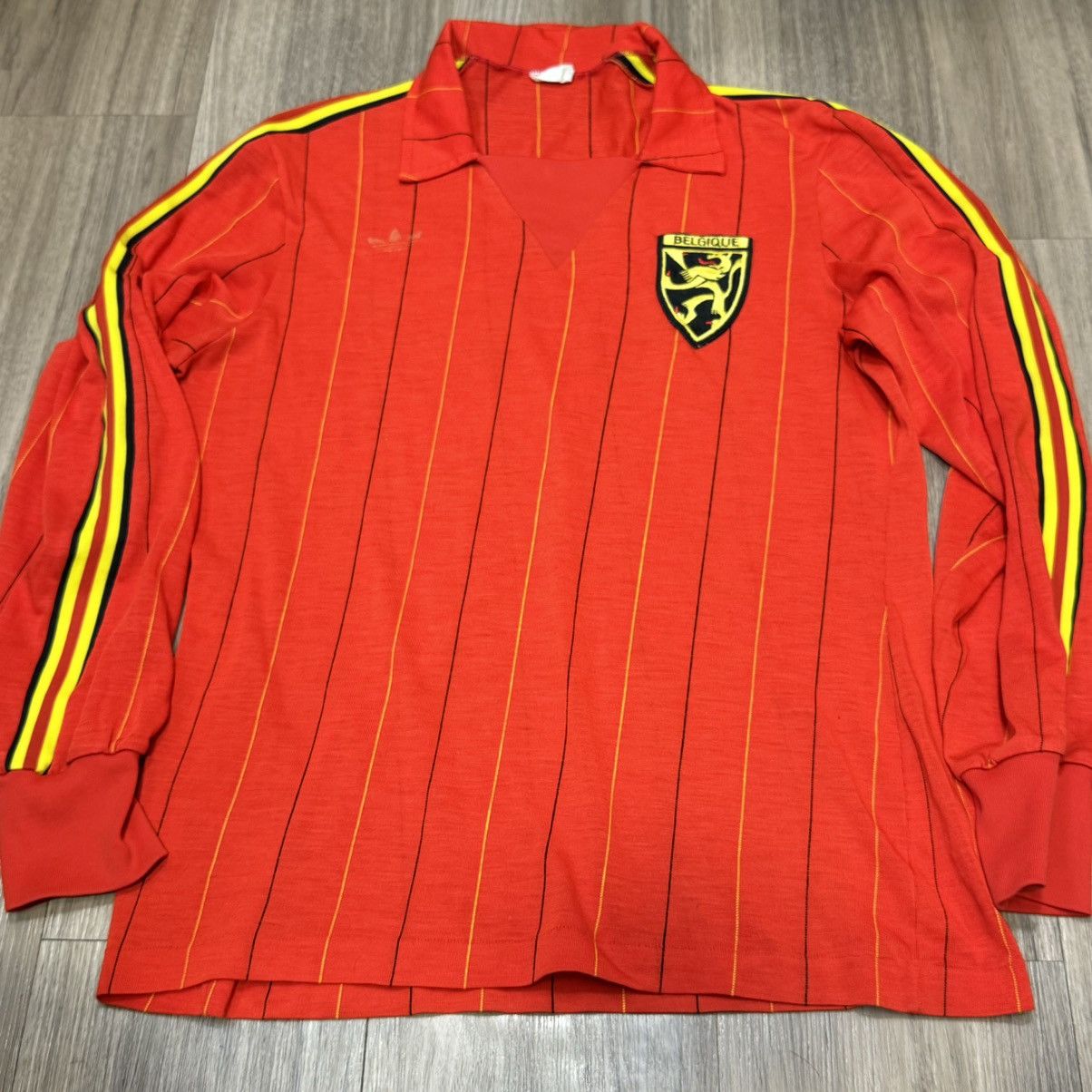 Adidas × Vintage Belgium 70s vintage longsleeves home shirt Size US M / EU 48-50 / 2 - 1 Thumbnail