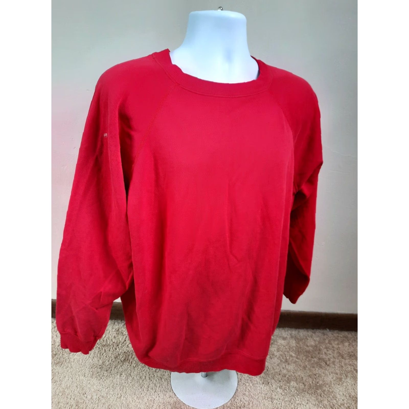 Hanes VINTAGE Hanes 80s USA Crewneck Sweatshirt Red Raglan 2XL 2XL Mens Size XXL Size 2XL Sweatshirt Size US XXL / EU 58 / 5 - 3 Thumbnail