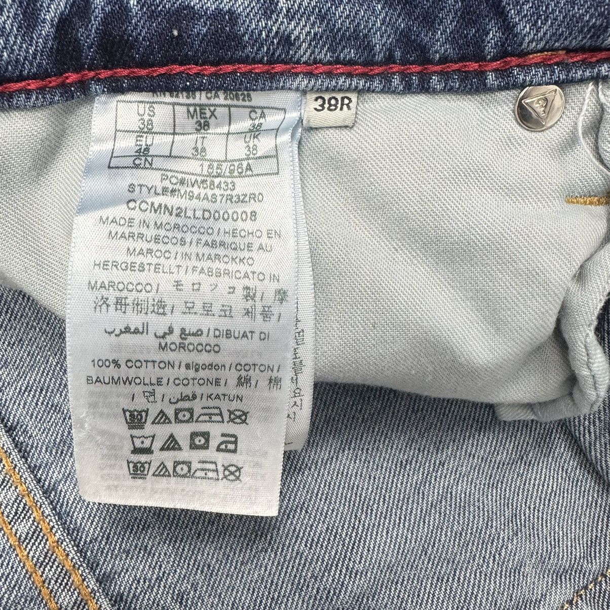 Designer Rare Guess Distressed Slim Italian Selvedge Denim Jeans Size US 38 / EU 54 - 19 Thumbnail