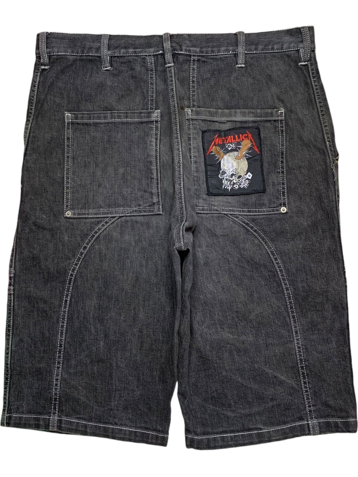 Japanese Brand Vintage Japanese Brand Skate Style Baggy Jean Shorts Size US 37 - 2 Thumbnail