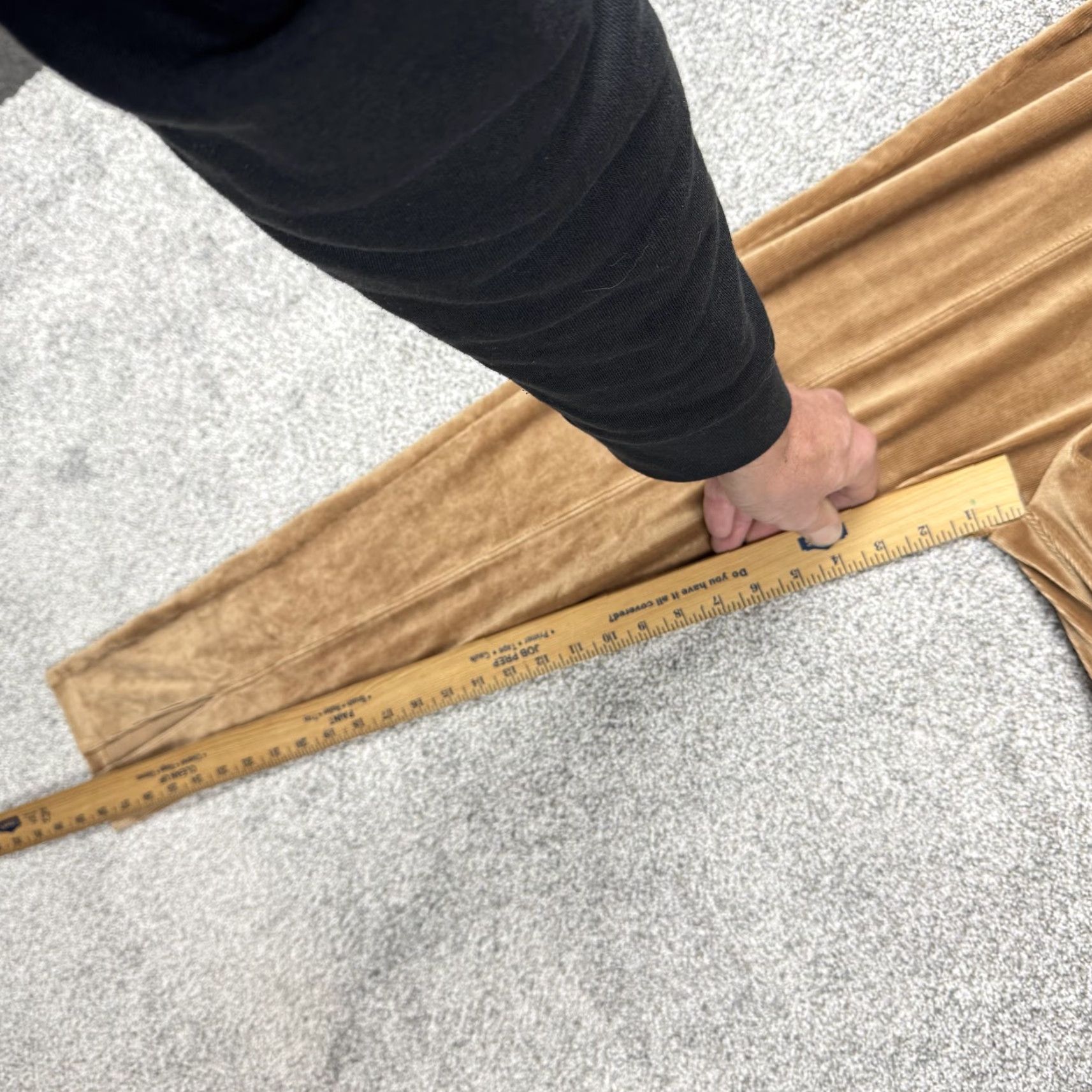 Vintage Self Esteem Leggings Juniors M Tan Fine Wale Corduroy Retro Y2K Soft Grunge Cozy Size 32" / US 10 / IT 46 - 4 Thumbnail