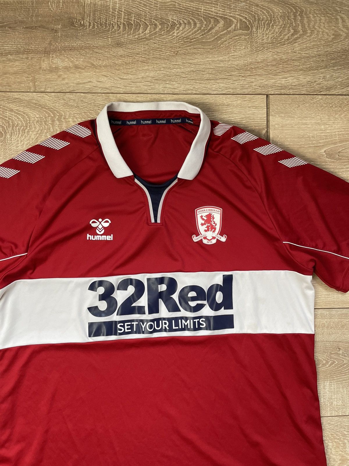 Hummel Middlesbrough Home football shirt 2020 - 2021 blockecore Size US XL / EU 56 / 4 - 2 Thumbnail
