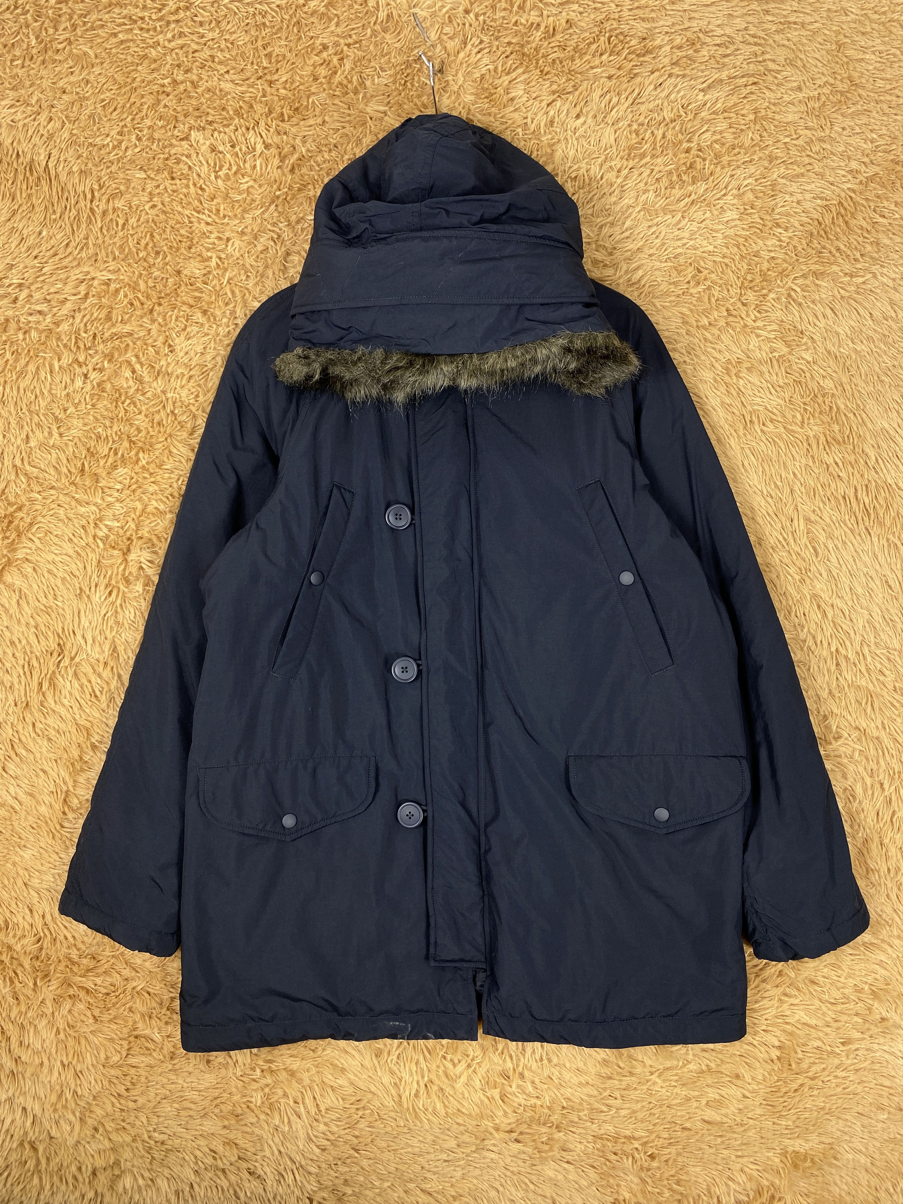 Uniqlo Vintage Uniqlo Hoodie Parkas Fur Hoodie J2080 Size US M / EU 48-50 / 2 - 1 Thumbnail