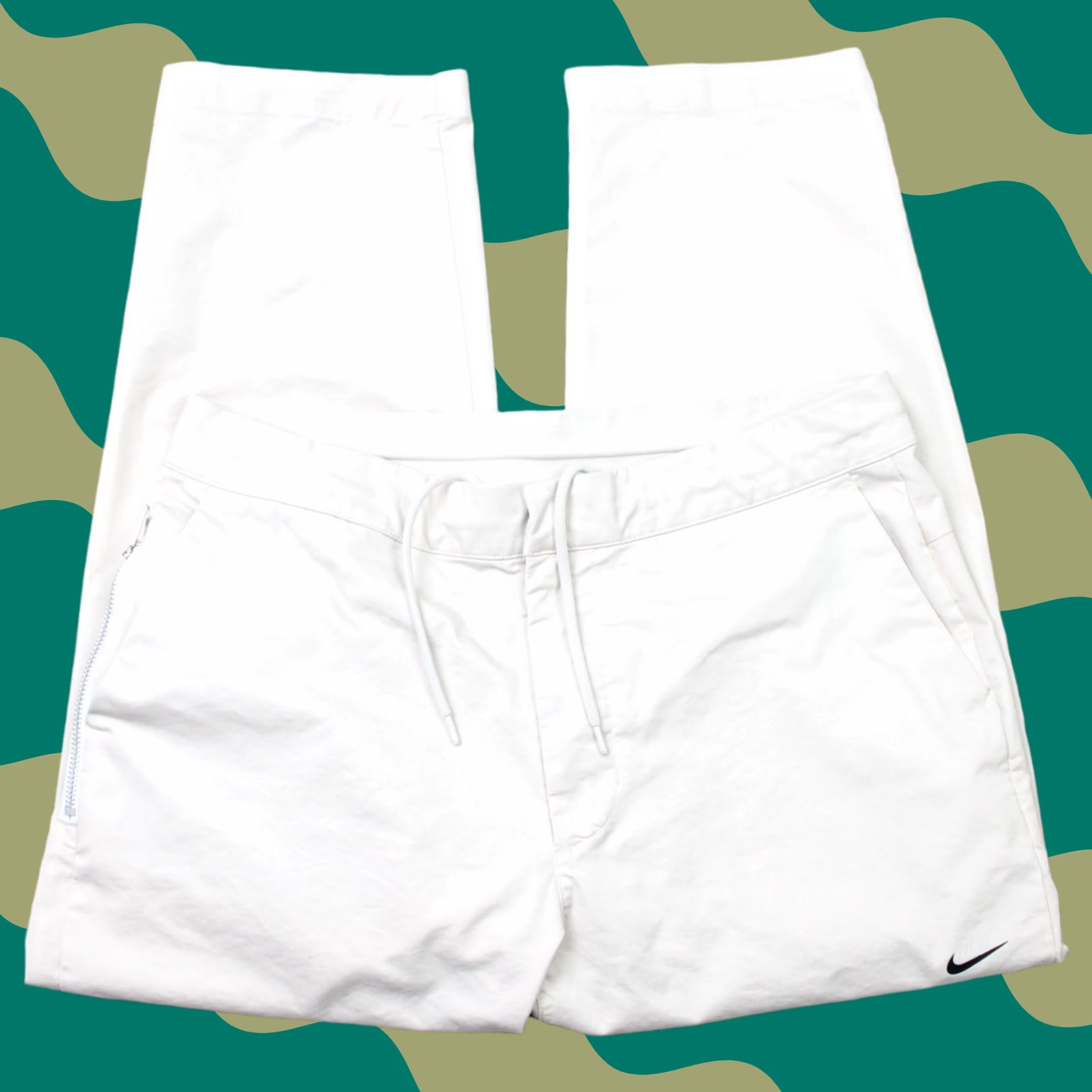 Nike Nike Pants Mens 34 Beige Cropped Tapered Poet? (Note: Unable to generate a proper title within constraints.) Size US 34 / EU 50 - 1 Thumbnail