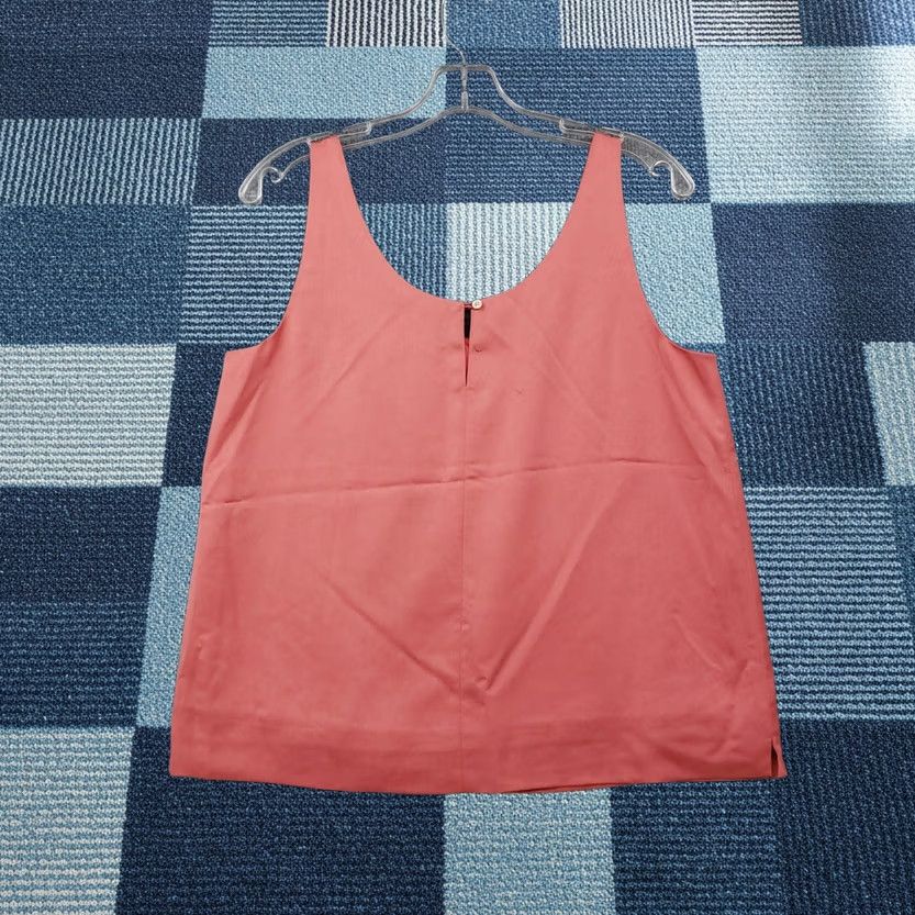 J.Crew J.CREW Tank Womens S Small Red Cropped Scoop Neck Sleeveless Polyester Size S / US 4 / IT 40 - 1 Thumbnail