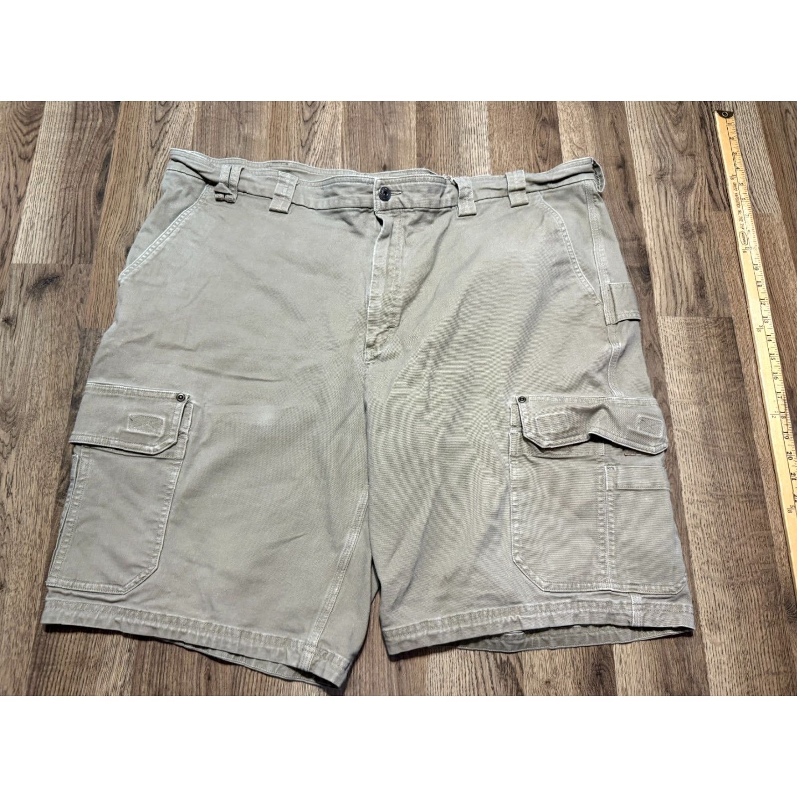 CO Duluth Trading Co Shorts Cargo Pockets Brown Size 48 Men Flex Fire Hose Outdoor Workwear Pants Mens Size US 32 / EU 48 - 2 Thumbnail