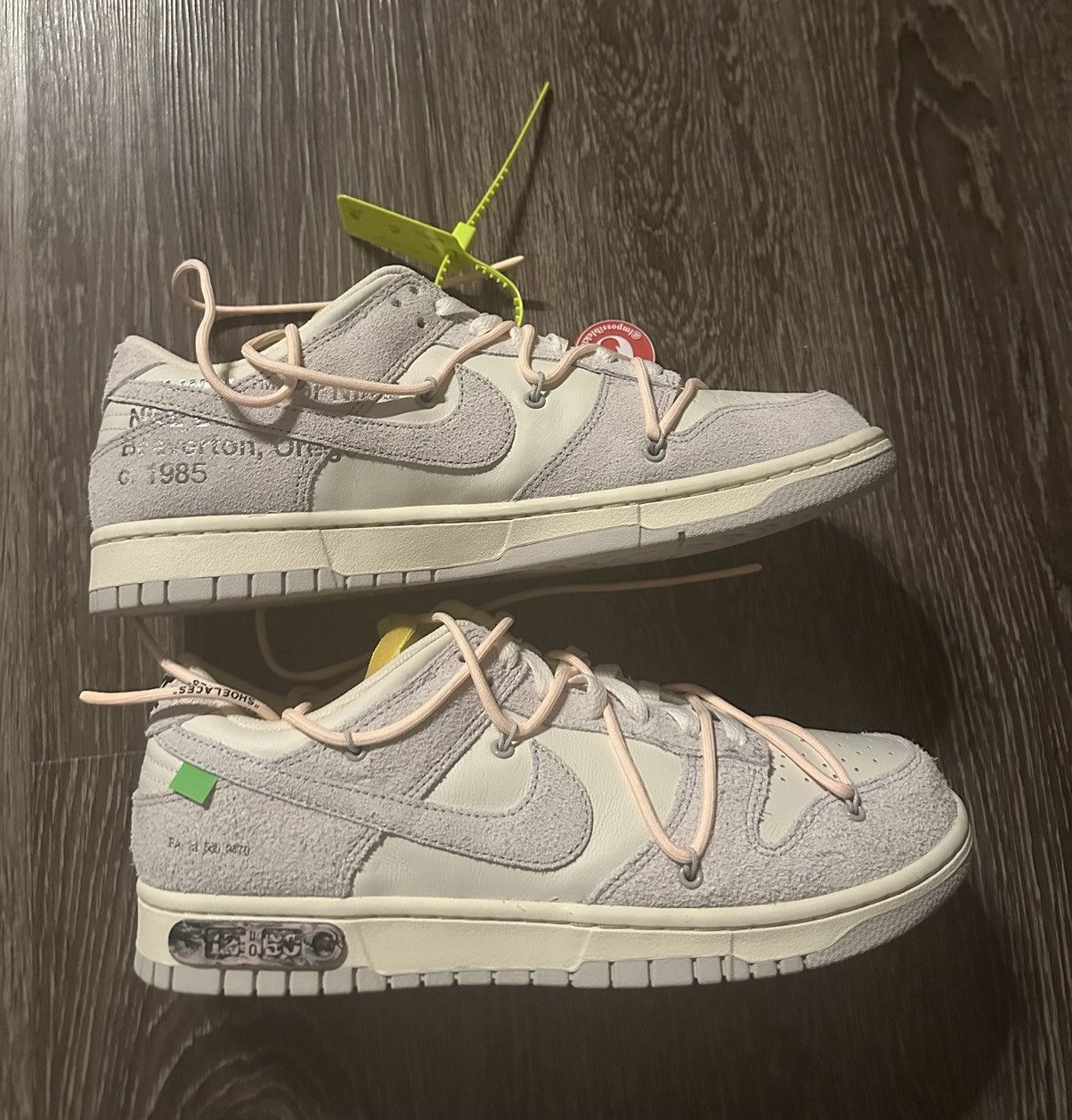 Nike × Off-White Nike Dunk Low Off-White Lot 12 of 50 Size US 11 / EU 44 - 1 Thumbnail